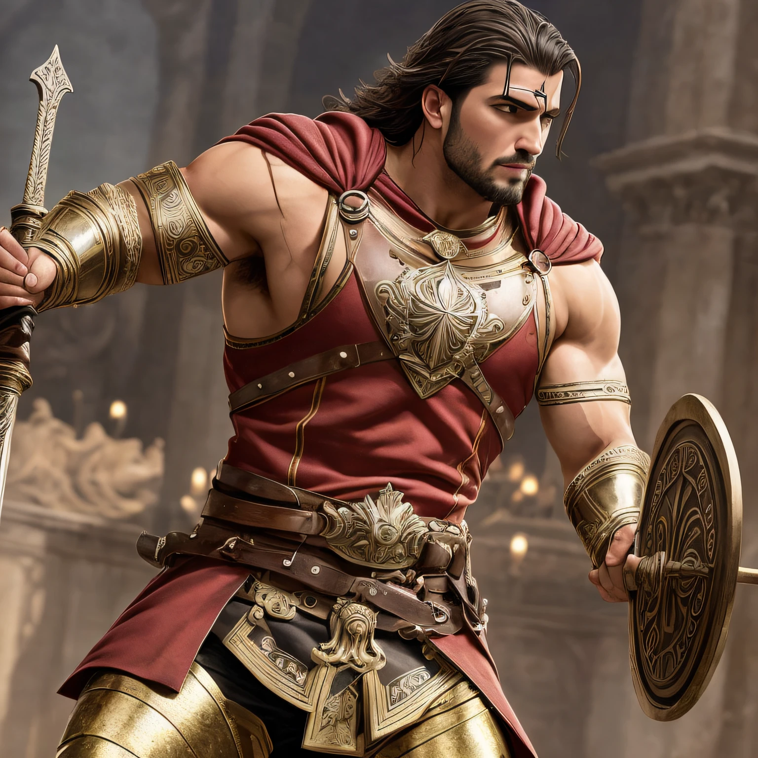 Gigachad Gonzalo Gubero Bobadilla, a figura musculosa com o rosto de Shakira, embodies the essence of a beautiful Roman warrior. His presence is striking and captivating, Drawing attention to every step you take.
His imposing physique is a testament to his dedication and training as a warrior. Com ombros largos, sculpted arms and a powerful chest, He exudes strength and dexterity. Every muscle is sculpted to perfection, reflecting the intense training and physical discipline of a true Roman soldier.
Seu rosto, agraciado com a beleza de Shakira, features a mesmerizing combination of seduction and strength. Seus olhos, profundos e intensos, reveal a determined and fearless spirit, enquanto seu queixo perfeitamente esculpido acrescenta um ar de autoridade real.
Vestido com uma armadura romana tradicional, ele usa um capacete de bronze brilhante adornado com uma pluma majestosa que ondula ao vento. Sua armadura, meticulosamente trabalhada, shows the skill and art of the Roman metallurgists. A crimson cloak flows behind him, simbolizando seu valor e bravura no campo de batalha.
With a sword in one hand and a shield in the other, Gigachad Gonzalo Gubero Bobadilla is ready for batalha. His heroic stance and unwavering confidence demonstrate his experience and leadership as a Roman warrior.
Gigachad Gonzalo Gubero Bobadilla, o belo guerreiro romano com o rosto de Shakira, It is a force to be reckoned with – a true embodiment of strength, Beauty and value of a bygone era. --auto