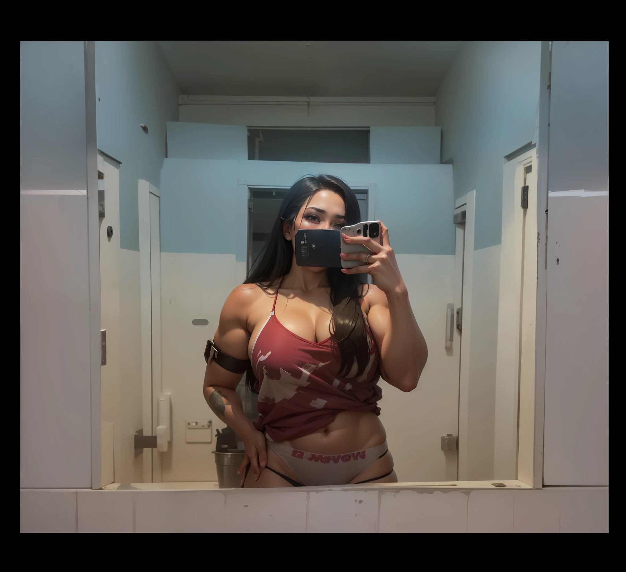 Bikini, panties, big chest, ass, ripped cloth