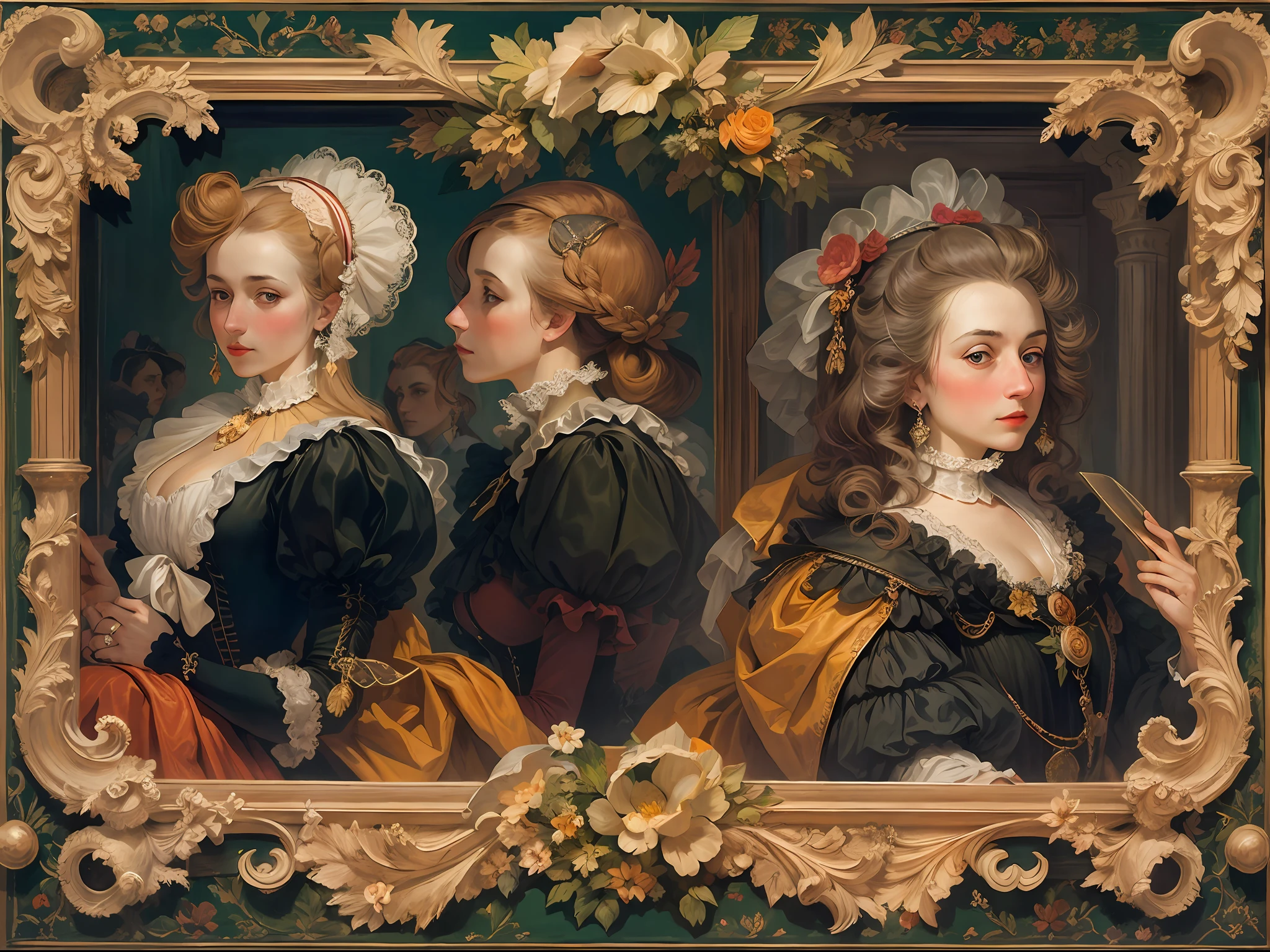 Madame Pampadour, 17th century, Baroque style