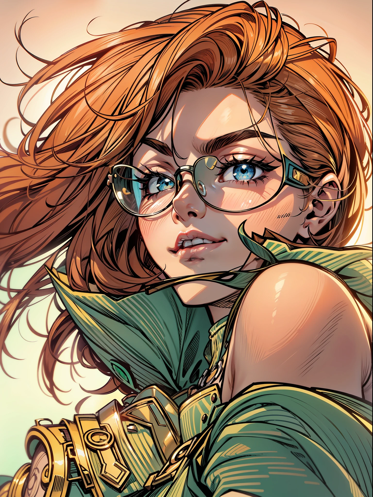 mulher estilo anime linda, Illustration in the comic style drawn by Joe Madureira, imagem ultra detalhada, cores deslumbrantes e rico em detalhes melhor qualidade, alta qualidade, alto, aprimoramento de detalhes, ((imagem mais bonita do mundo)), master part, melhor qualidade, alta qualidade, alto, aprimoramento de detalhes, ((imagem mais bonita )), , emphasis on the correct 5 fingers on each hand and the correct shade, , imagem brilhante, Arte de Joe Madureira, 4k, high resolution, comic book, personagem de quadrinhos, comic, alta qualidade, master part, melhor qualidade, alta qualidade, alto, Amazing lighting, aprimoramento de detalhes, imagem mais bonita do mundo, 8K resolution, Inspirador, disco Rigido, 4k, master part, alto, Absurdo, Natural volumetric lighting and better shadows, profundidade de campo, foco nítido,::Inking Comix em Penci, perfeito e detalhado angular agudo oval face humana, corpo inteiro, comiс style, anatomia perfeita, Centrado, Approaching perfection, Dynamic, altamente detalhado, folha de caracteres, art-station, arte conceitual, liso, foco nítido, illustration, olhos negros, Feliz, imagem brilhante, 8k, como assistir a um filme digital, 4k, high resolution, comic book, personagem de quadrinhos, comic, alta qualidade, melhor qualidade, alta qualidade, detalhes intrincados, Ultra sharp, extremamente detalhado CG unidade 8k, Man with white denim blouse and cap, correndo freneticamente em uma cidade cheia de gente