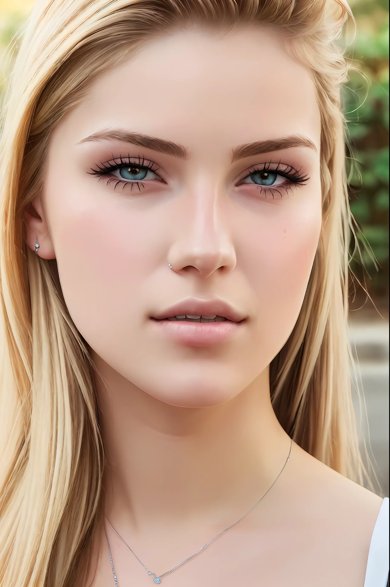 ((best quality)), ((ultra res)), ((photorealistic:1.4)), (intricate details), 19 years old, blonde hair, perfect face, make up:1.5, light on face, face detail,