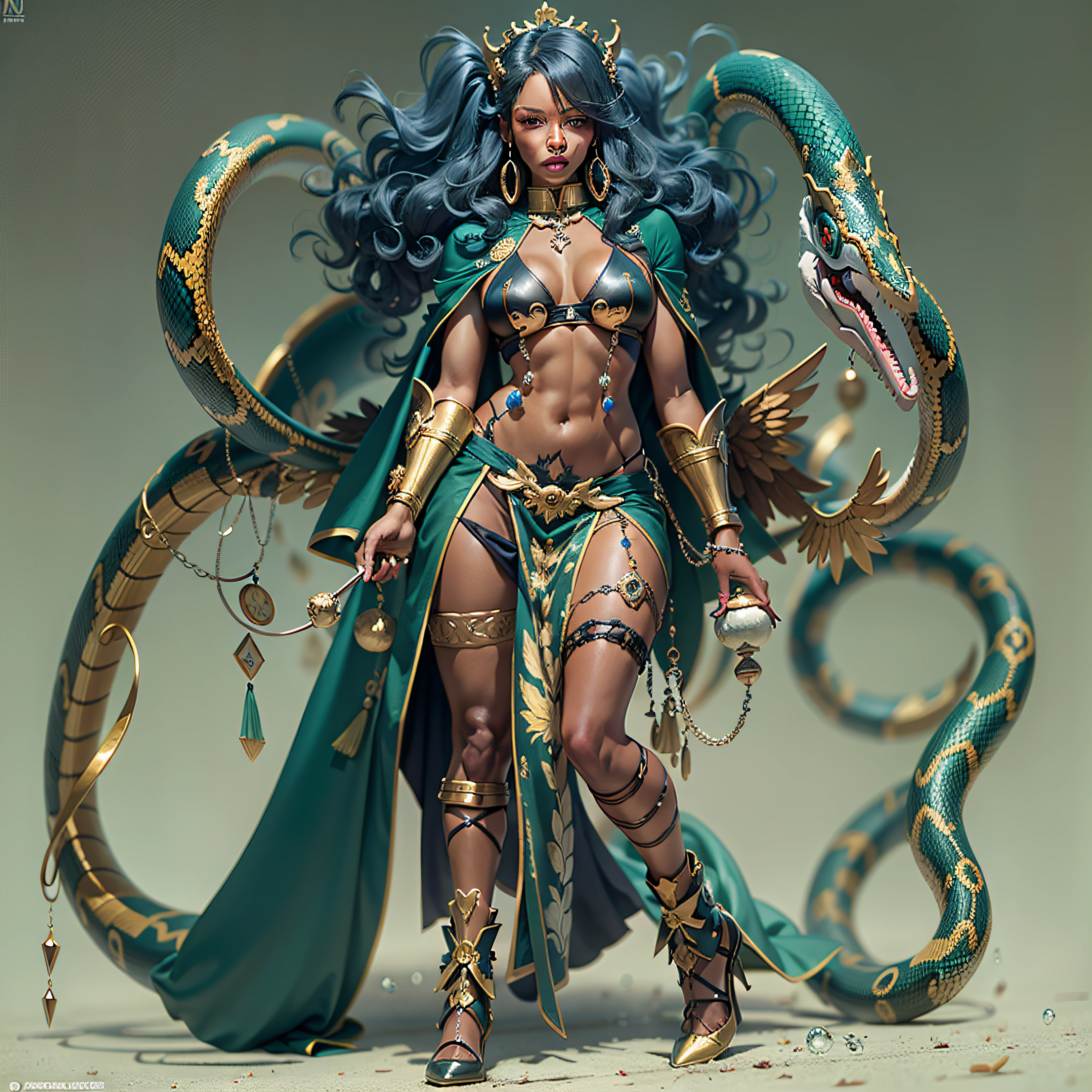 Sun Moon Caduceus Hermes mythology surmounted wings surrounded intertwined snakes Medusa_hairs_Snakes Outdoor Nature "Ouroboros" Forest Sunlight Natural Queen Native éblouissantes Valkyrie-wings clef chains "Heavy Metal" Will-o'-the-wisp Fire-follets fairy pixie sprite conceptual safe female glamour athletic walking slow motion Cosplay "Nicki Minaj":1.5 "Rihanna":1.5 "beyonce":1.5 aristocratic jacket 38years symmetrical athletic bronzé hairstyle_snakes:1.5 obvious varied ecstatic fringes:1.5 agate visages:1.5 cheekbones effects reddened embarrassed lazuli water drop of water between eyes beautiful hair:1.5 Brown Eyes Pupils Black Iris Turquoise Sapphires Open Mouth Teeth Smiles Floating Jacket Fixed Pearls Eccentric Cape Levitating Shoulders-Off:1.2 chemise blanches dentelles clavicules papillotes varied breasts1.5 points:1.3 satin sideboob felt bikini:1.5 corsait:1.5 spinels thick navy leather skirt:1.5 soies assortie amples nombril:1.3 belt défenestrée revealing pubic scarlet pubis-hairy obvious indigo underwear:1.5 Size chastity belt:1.3 silver adorned padlock Gold thighs legs garters Gothic stainless steel boots decorated onyx equirectangular 360 monastery opal marble ruby background:1.5 Sundrop mannequins lantern dressed armor richly decorated:1.5 "Chevaleresque" dramatic chrome metallic flat bands fathoms brass fullbodye lys rune ornate emerald plasma embroidered glyphs Tourmaline wood engravings lava magic intricate:1.5 summons snake incandescent Crystalline familiar robot Mecha (EOS R6 135mm 1/1250s f/2.8 ISO400) Mech Mechanized snakes flowering Quetzalcoatl:1.5 Adaptable volumetric luminescence saturated:1.5 ultra:1.5 pro-photorealists:1.5 optimaux:1.5 qualities:1.5 details:1.5 precise:1.5 reflex:1.5 resolutions:1.5 3dcg max:1.5 graduates:1.5 improved:1.5 Octanes_rendues:1.5 UHD XT3 16K DSLR HDR UnrealEngine5 profondeurs:1.5 Earth Hearth ultra_sharpness:1.5 ombres analogiques:1.5 CGSCOSITY pet chef-d':1.5 "Bruce Weber girls" multi etc.