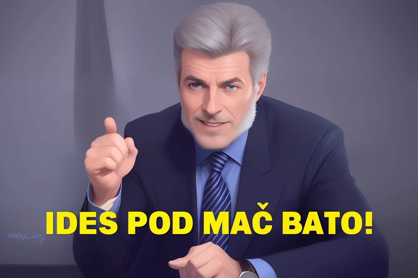 arafed image of a man in a suit pointing at something, basil gogos, mack sztaba, youtube thumbnail, max bedulenko, cristi balanescu, victo nga, pod, by László Talkative, riabovitchev, emad mostaque