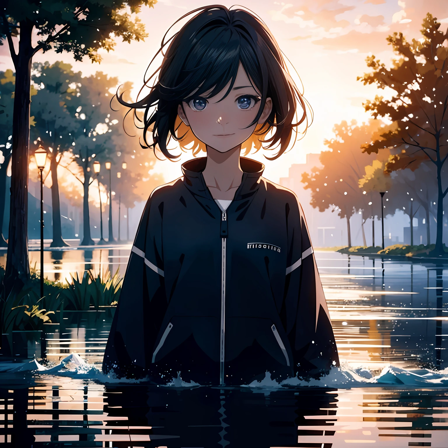 (masterpiece, best quality, intriguing beautiful anime art:1.4) of 1girl drowning in the flood, digital art, trending on artstation, 4k, high detail, high-resolution photograph, professional photography, ultra-detail, hdr, 4k uhd, 8k, unreal engine 5, cinematic, neon highlights, volumetric lighting, realistic shadows, reflections, unreal engine 5, cinematic wallpaper, 8k, photorealistic