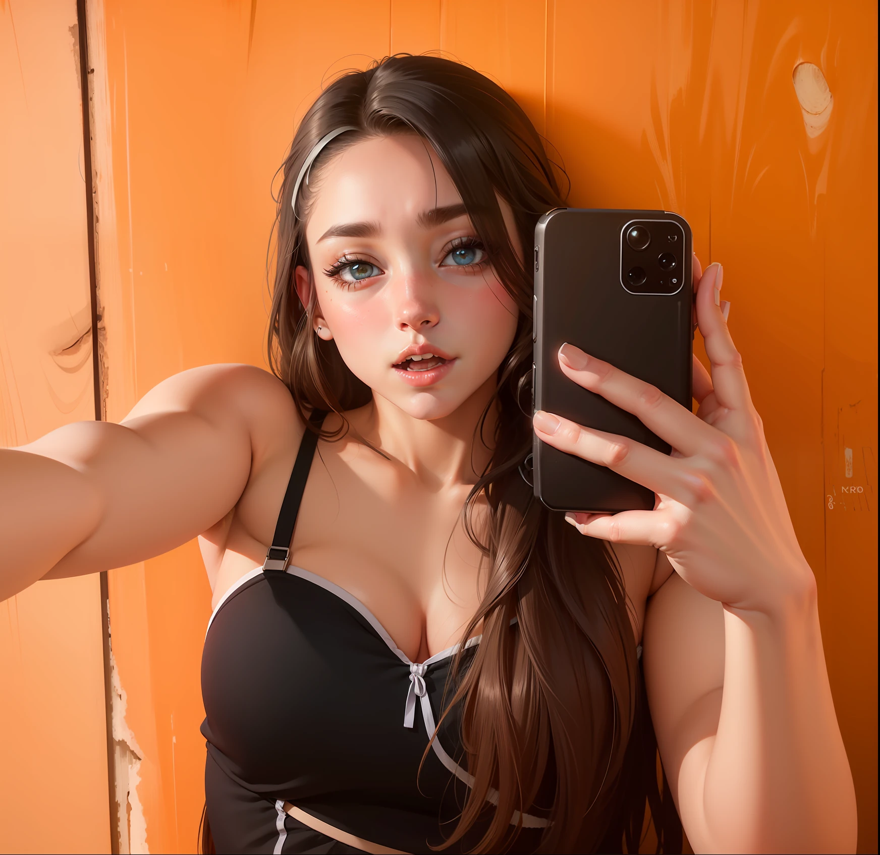 Realista, 8k, 1girl, cabelo longo loiro rabo de cavalo, americana, heterochromic eyes, pintas sob os olhos, sobrancelhas grossas, sbikini, calcinha branca, Finely tuned abdomen, coxas, na cama --auto