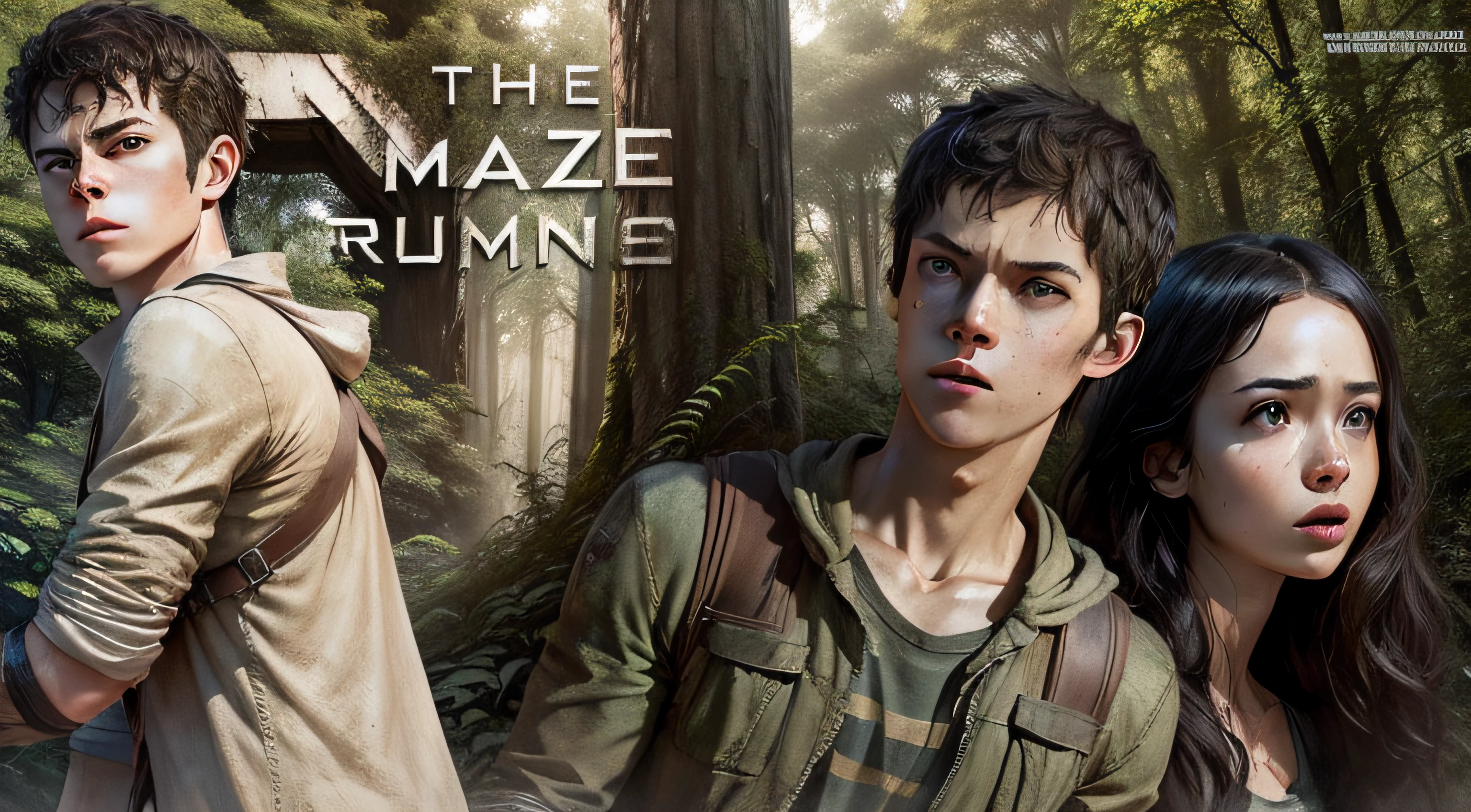 the maze runner, movie, forest --auto