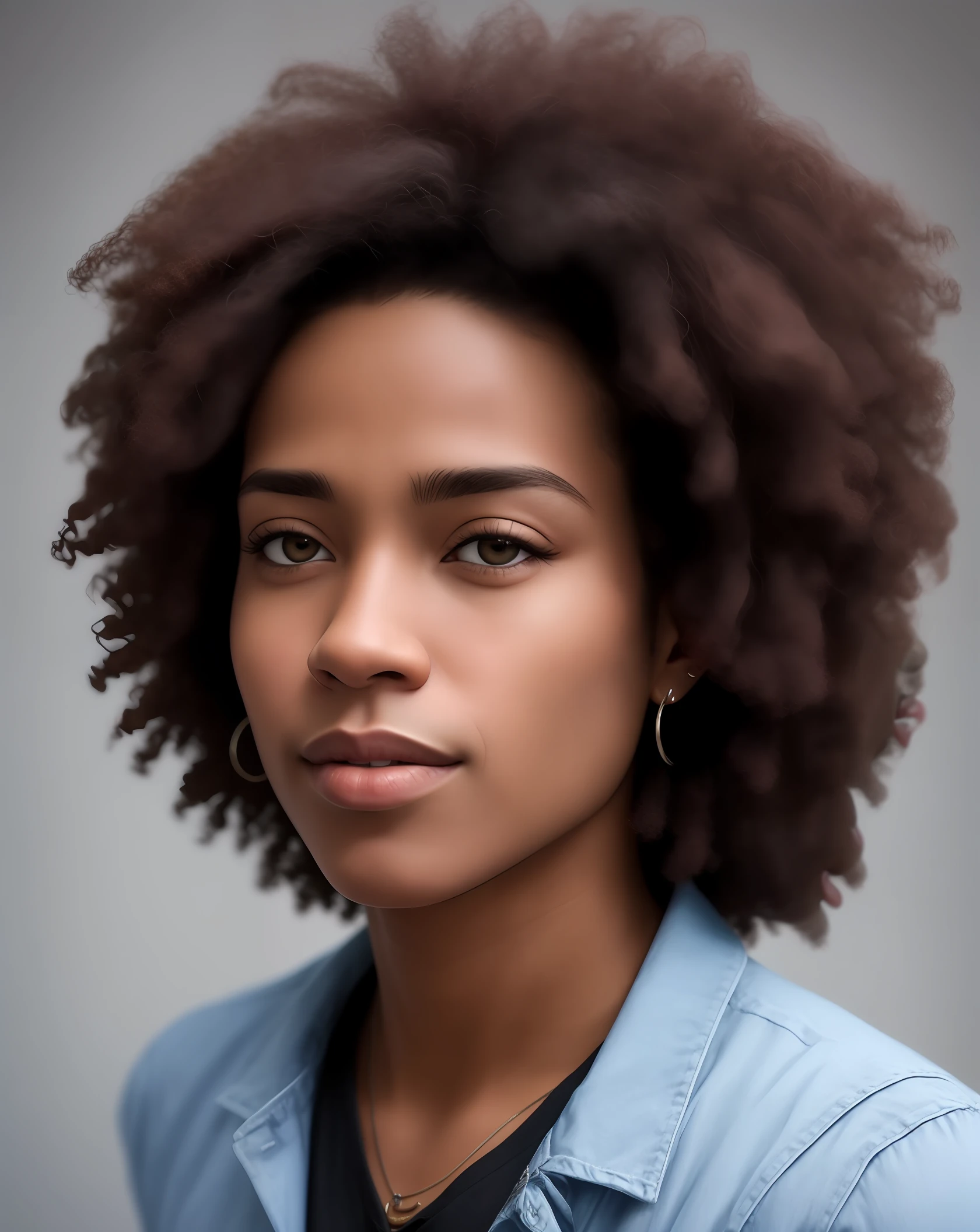 um homem com uma camisa preta e um travesseiro florido preto e branco, um homem negro com longos cabelos cacheados, homem negro com cabelo afro, taken in the early 2020s, com afro, east african man with curly hair, foto de perfil headshot, em torno de 1 9 anos, foto do perfil, cerca de 3 5 anos,