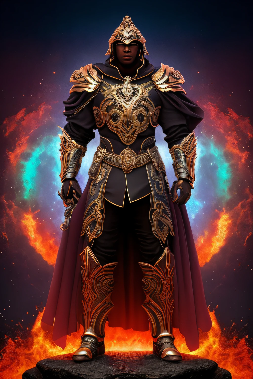(Bonito Deus Eros Disney Prince cabelo preto escuro liso, olhos azuis, sobrancelhas marcantes e rosto de cimento, pele de azeitona branca, pele bronzeada ao sol. semideus grego warriora1.2), roupa de guerreiro romano couro preto e azul, hiperdetalhado, ultra afiado, 8k, (insanamente detalhado:1.5), fotografia de corpo inteiro, 20 megapixels, Canon EOS R3, pele detalhada, demigod A photograph of a smooth silver armor made of white titanium and some crystal , Rainbow of RGB LEDs , traje de poder , gradiente , elegante , para homens , minimalismo moderno , linhas de baixo poli , punk core , sonhador , colorido , distopia , divino , misterioso , bending pose , pose , pose de modaem uma armadura de armadura de metal completa sci fi , futurista , 4k , hdr , detalhes extras