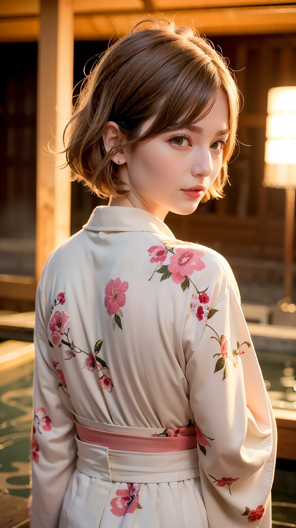 closeup photo of a girl, short hair, blond hair, wearing a kimono, onsen in the background, natural hot springs
best quality, realistic, photorealistic, (intricate details:1.2), (delicate detailed), (cinematic light, best quality Backlights), clear line, sharp focus, realistic face, detailed face
unity 8k wallpaper, ultra high res, (photorealistic:1.4), looking at viewer,