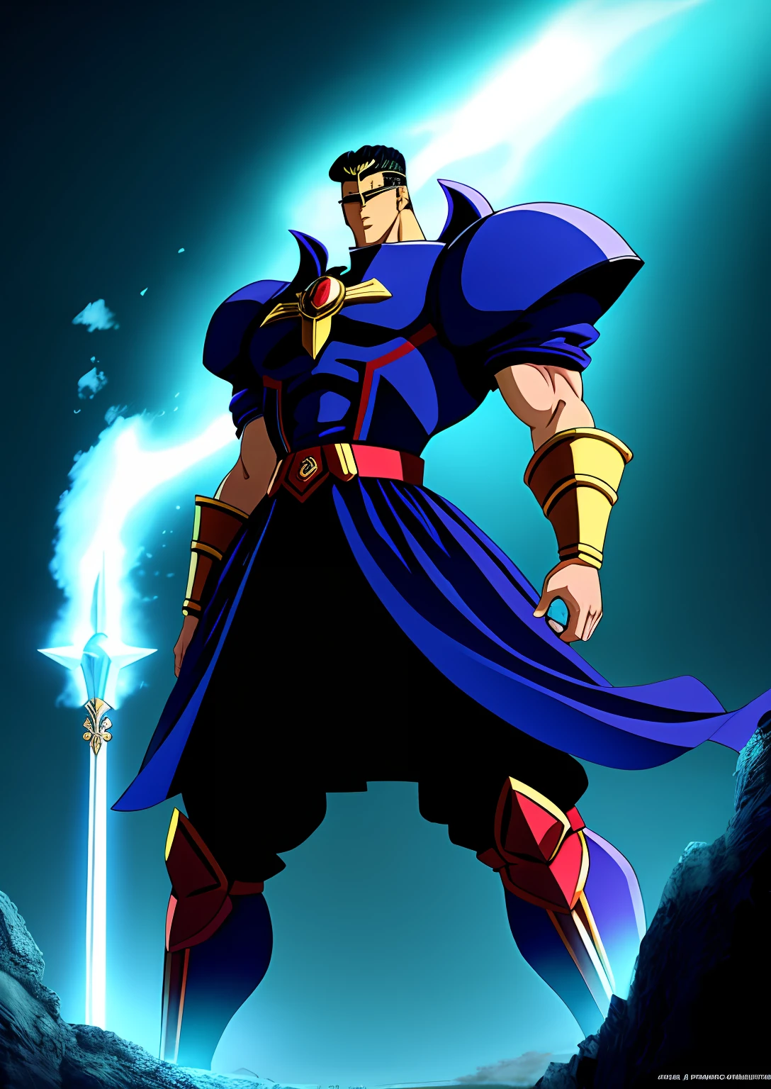 anime, Estilo anime, obra prima, obra prima do anime, Toguro,forte, musculoso, Grande, Um diabo da DC, epics, (realista:1.2), desbotado:0.2, cores neutras:0.2, (arte conceitual), ((((HDR)))), ((((cores silenciadas)))), Intricate meals, art-station, hiperdetalhado, Filmagem de filmes, luzes quentes, dramatic light, detalhes intrincados, vinheta, fundo complexo, [((Casaco, colete vermelho))], geometric tie, luvas de couro, slate grey atmosphere, (olhando para o espectador), (sorrir|smug), contrapposto, light volumetric, Dramatic, good proportions, boa anatomia, Concedido, obra-prima, obra-prima,