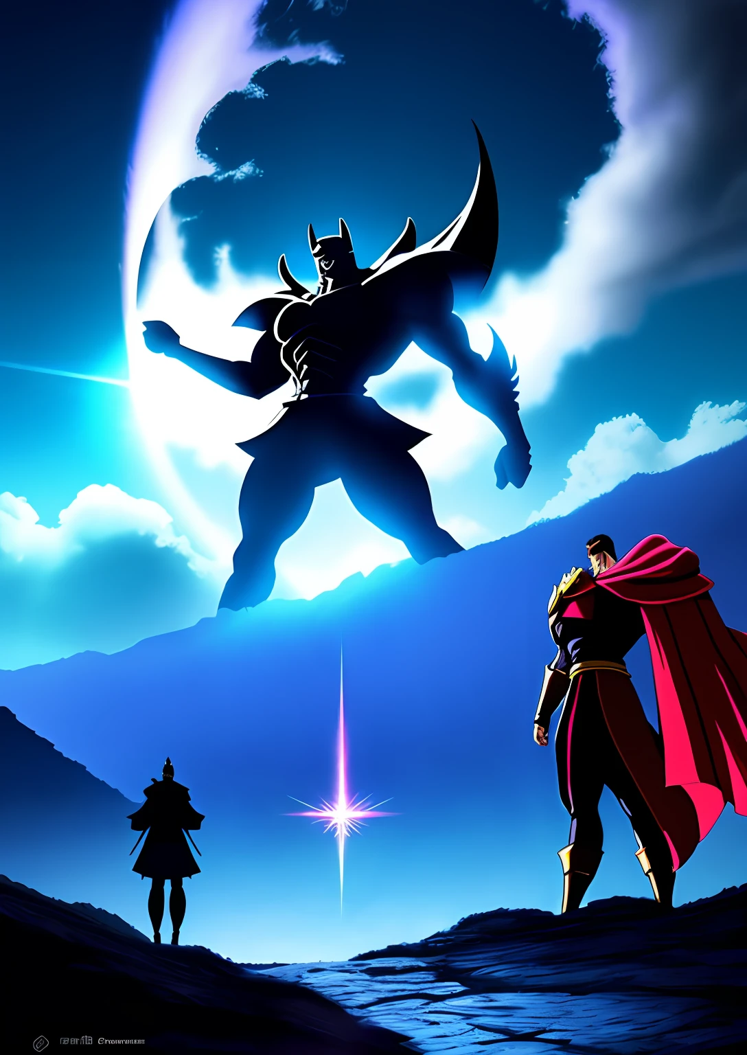 anime, Estilo anime, obra prima, obra prima do anime, Toguro,forte, musculoso, Grande, Um batman da DC, epics, (realista:1.2), desbotado:0.2, cores neutras:0.2, (arte conceitual), ((((HDR)))), ((((cores silenciadas)))), Intricate meals, art-station, hiperdetalhado, Filmagem de filmes, luzes quentes, dramatic light, detalhes intrincados, vinheta, fundo complexo, [((capa, mascara))], geometric tie, luvas de couro, slate grey atmosphere, (olhando para o espectador), (sorrir|smug), contrapposto, light volumetric, Dramatic, good proportions, boa anatomia, Concedido, obra-prima, obra-prima,