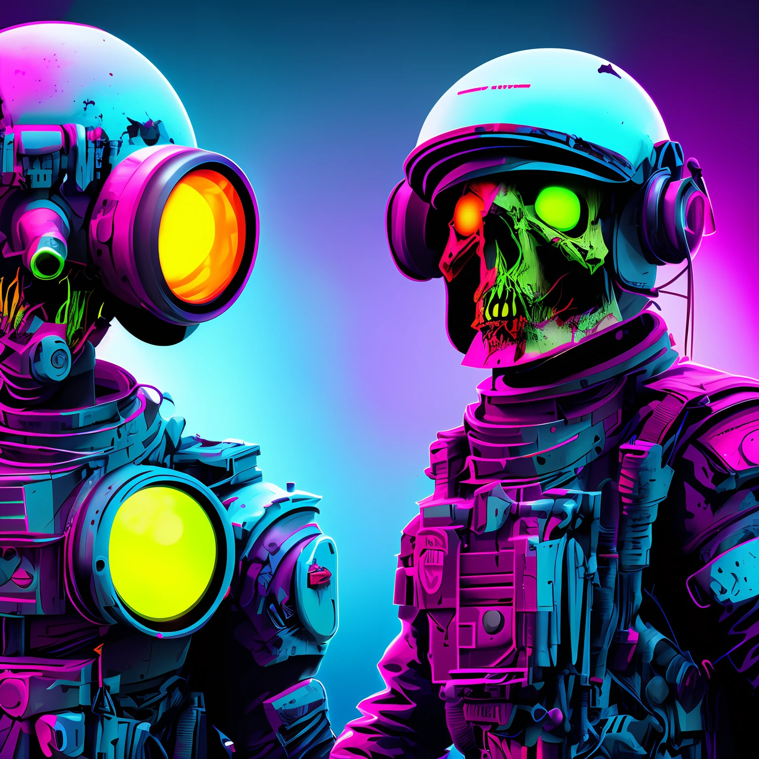 zombie_vector, A illustration, digital painting, concept art, injured alien, pirates spaceship, earth, (blood) ,stone bone exposed at abandon area, scary mode, yellow eyes glowing, fantasy, hyperrealistic, artstation, expansive, sci-fi, insanely complex, detailed, colorgrading, neon, 8k, HD, highly detailed, volumetric lighting, hard shadows, cinematic lighting, glowing light