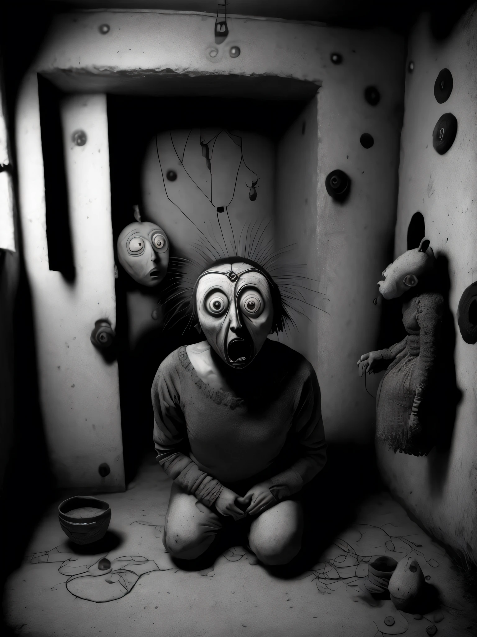 existential psychodramas that touch the subconscious mind and evoke the underbelly of the human condition, photography by Roger Ballen