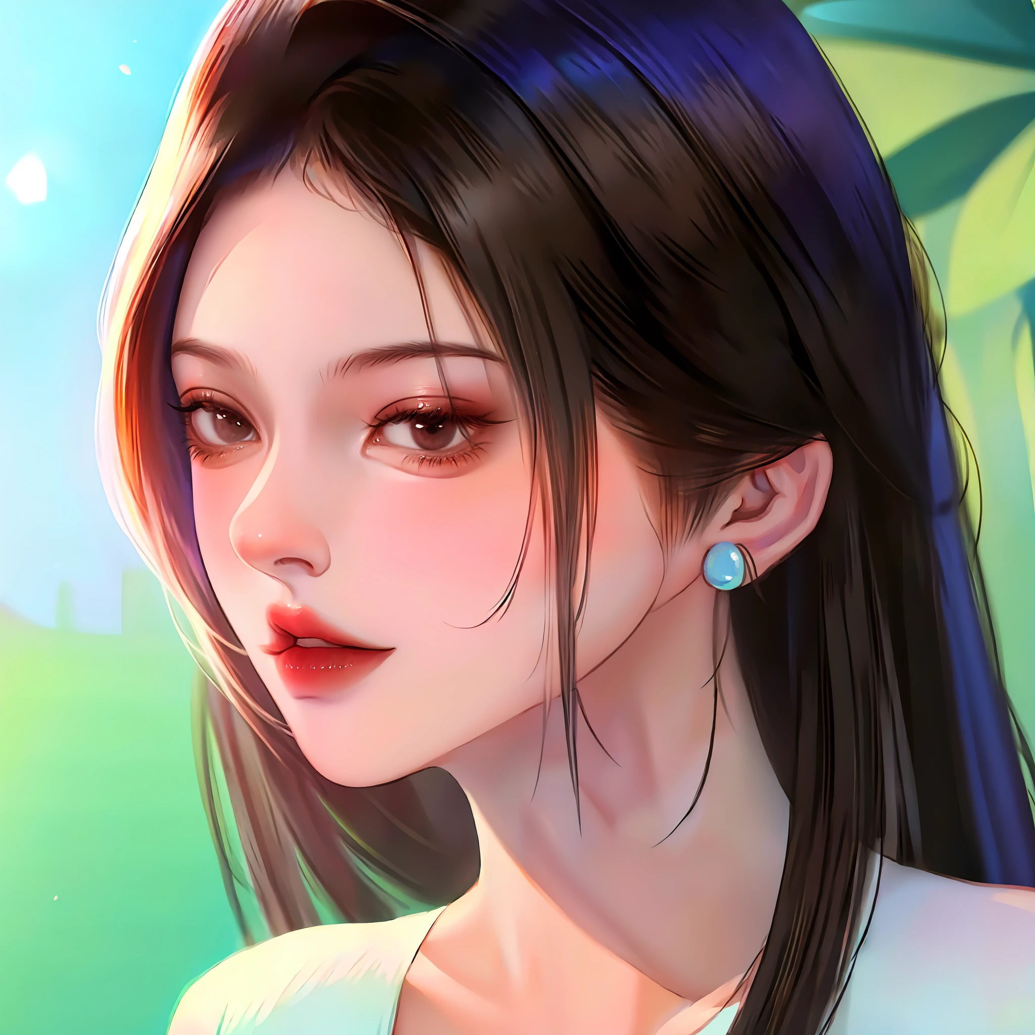 's plump lips