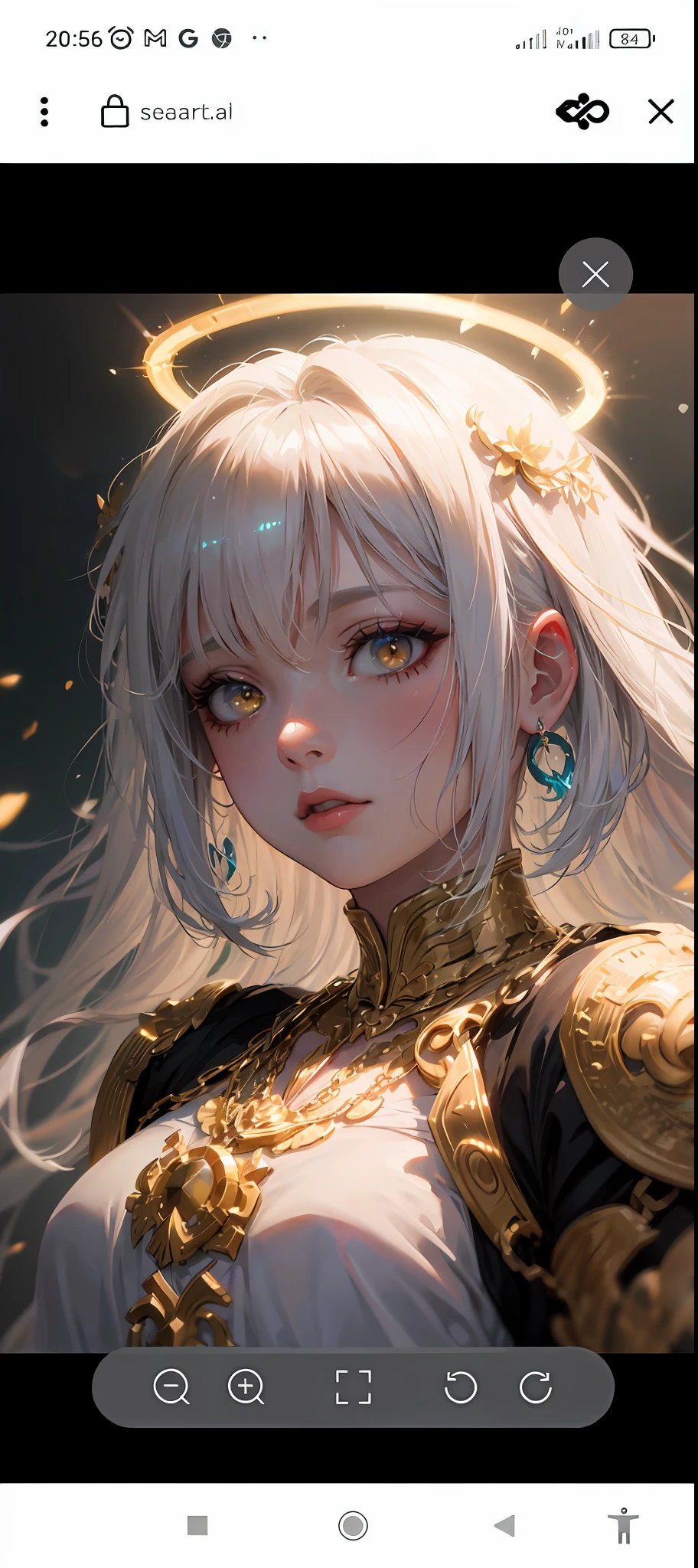 um close up de uma pessoa com um cabelo branco e um vestido dourado, arte de anime digital detalhada, portrait knights of zodiac girl, retrato impressionante do rosto do anime, retrato detalhado da menina do anime, 8k arte detalhada de alta qualidade, retrato bonito do anime, arte detalhada do anime, anime fantasy illustration, Arte no estilo de Guweiz, Advanced digital anime art, arte de fantasia de anime