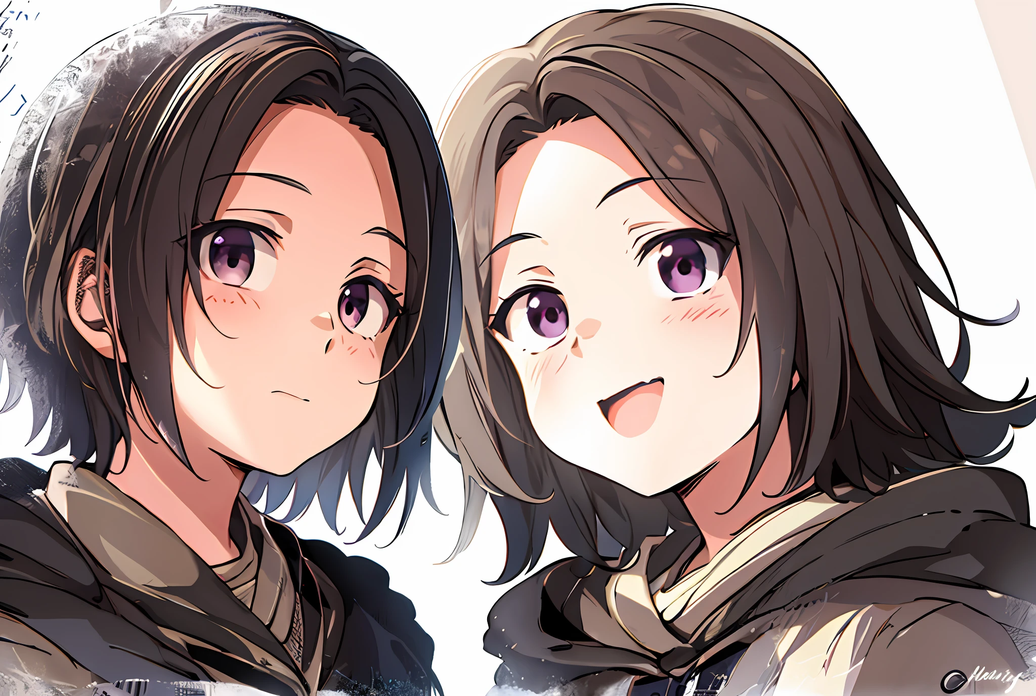 Anime angel character who resembles a male child with an expression of astonishment and admiration for something