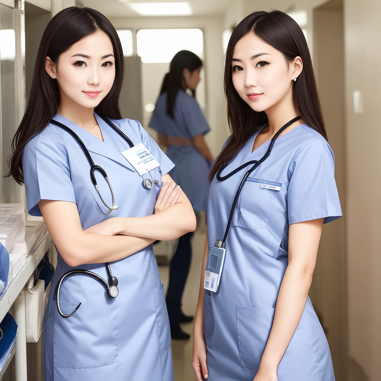 Beautuful Women,high high quality,Nurse's uniform,Expose