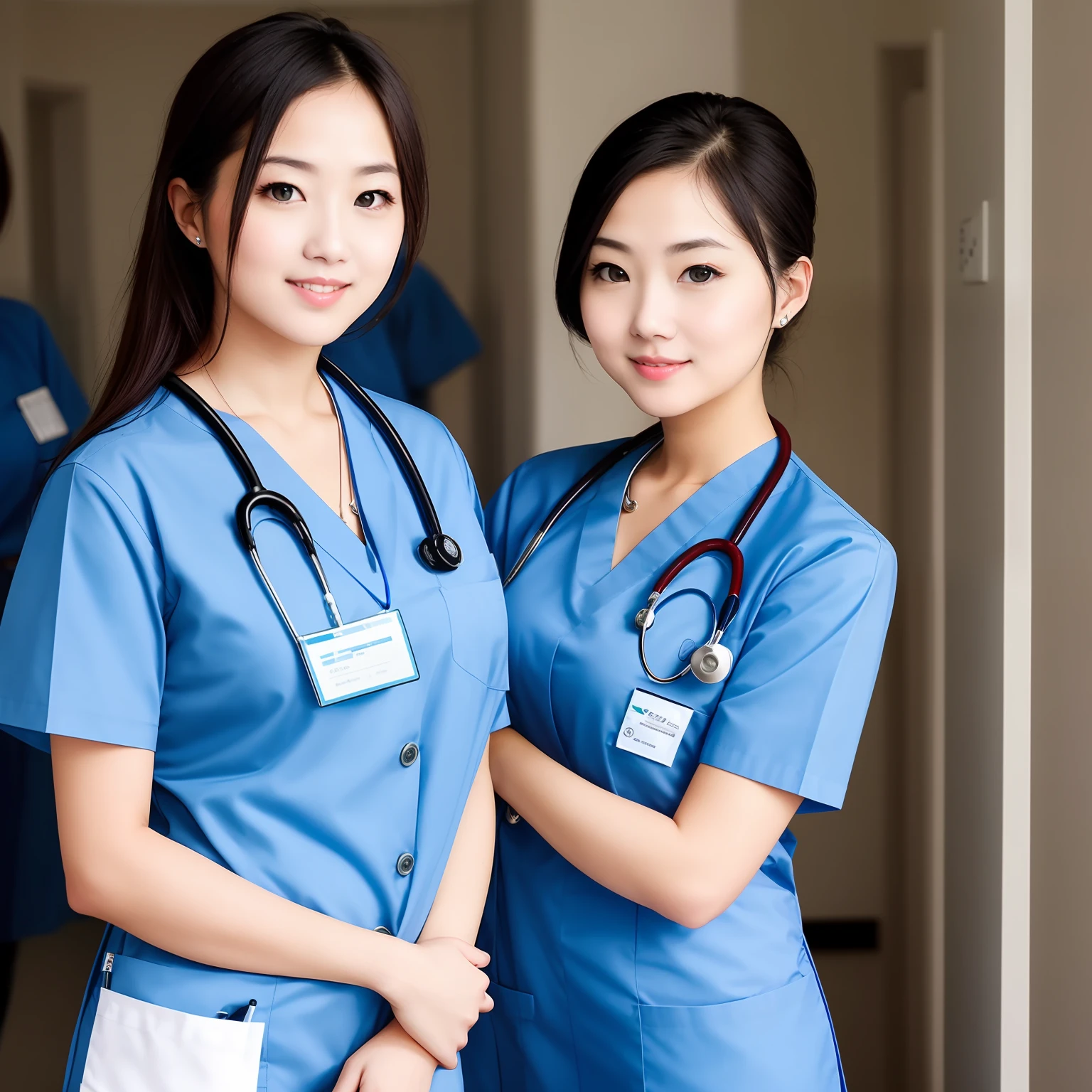 Beautuful Women，high high quality，Nurse's uniform，Expose