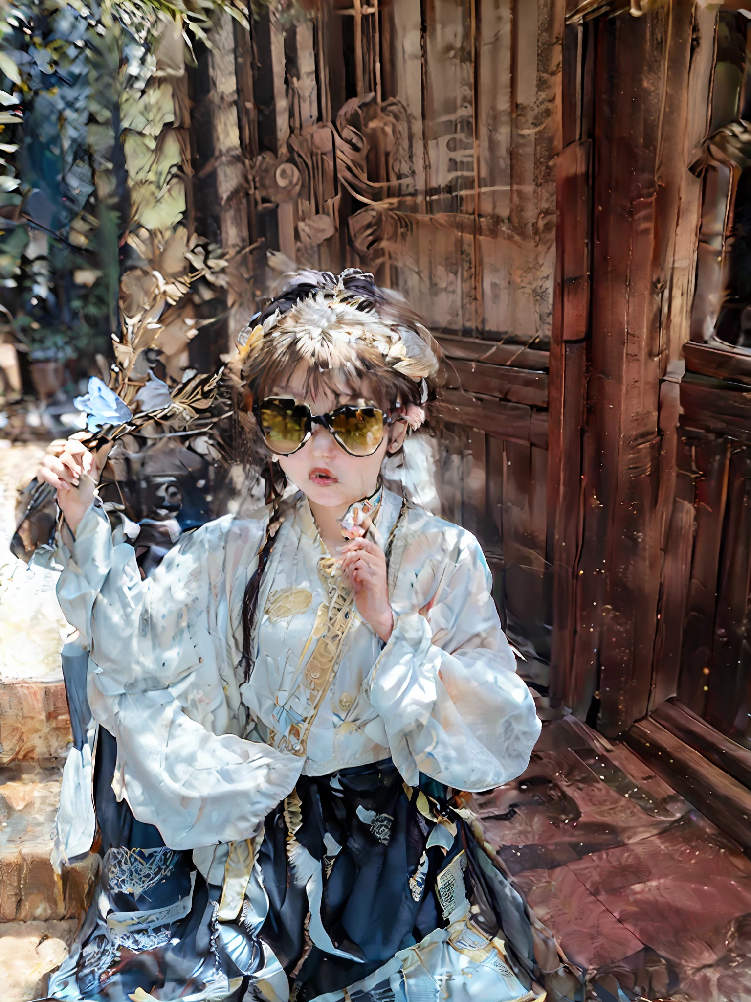 There was a wearing a hat and sunglasses on a motorcycle, wearing a travel hat, wearing sunglasses and a cap, visor covering eyes, wearing facemask and sunglasses, wearing sunglasses and a cap, 🕹️ 😎 🚬, 🤬 🤮 💕 🎀, Wearing wheat yellow gauze, wearing a fisher 🧥, helmet on