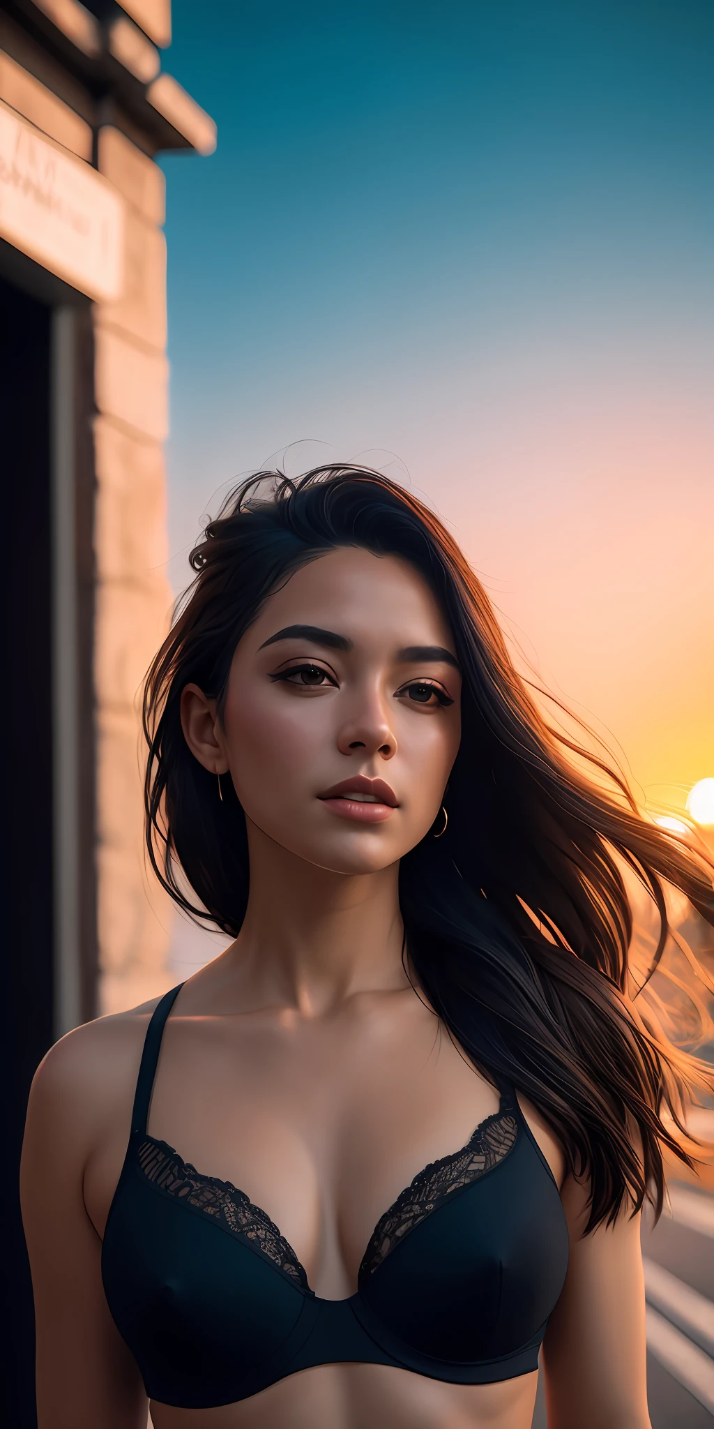 beautiful mature college girl, sunset at city street, ((slim, petite)), fotorrealista, foto, obra-prima, realista, realismo, fotorrealismo, alto contraste, Trending photorealistic digital art in Artstation 8k HD high definition detailed realistic, detalhado, textura da pele, hiper detalhado, textura realista da pele, armadura, melhor qualidade, ultra alta res, (fotorrealista: 1.4),, alta resolução, detalhado, foto crua, sharp re, by Lee Jeffries Nikon D850 film Stock Photography 4 Kodak Portra 400 camera F1.6 lens rich colors hyper realistic texture dramatic lighting unrealengine trend in artstation cinestill 800, corpo inteiro