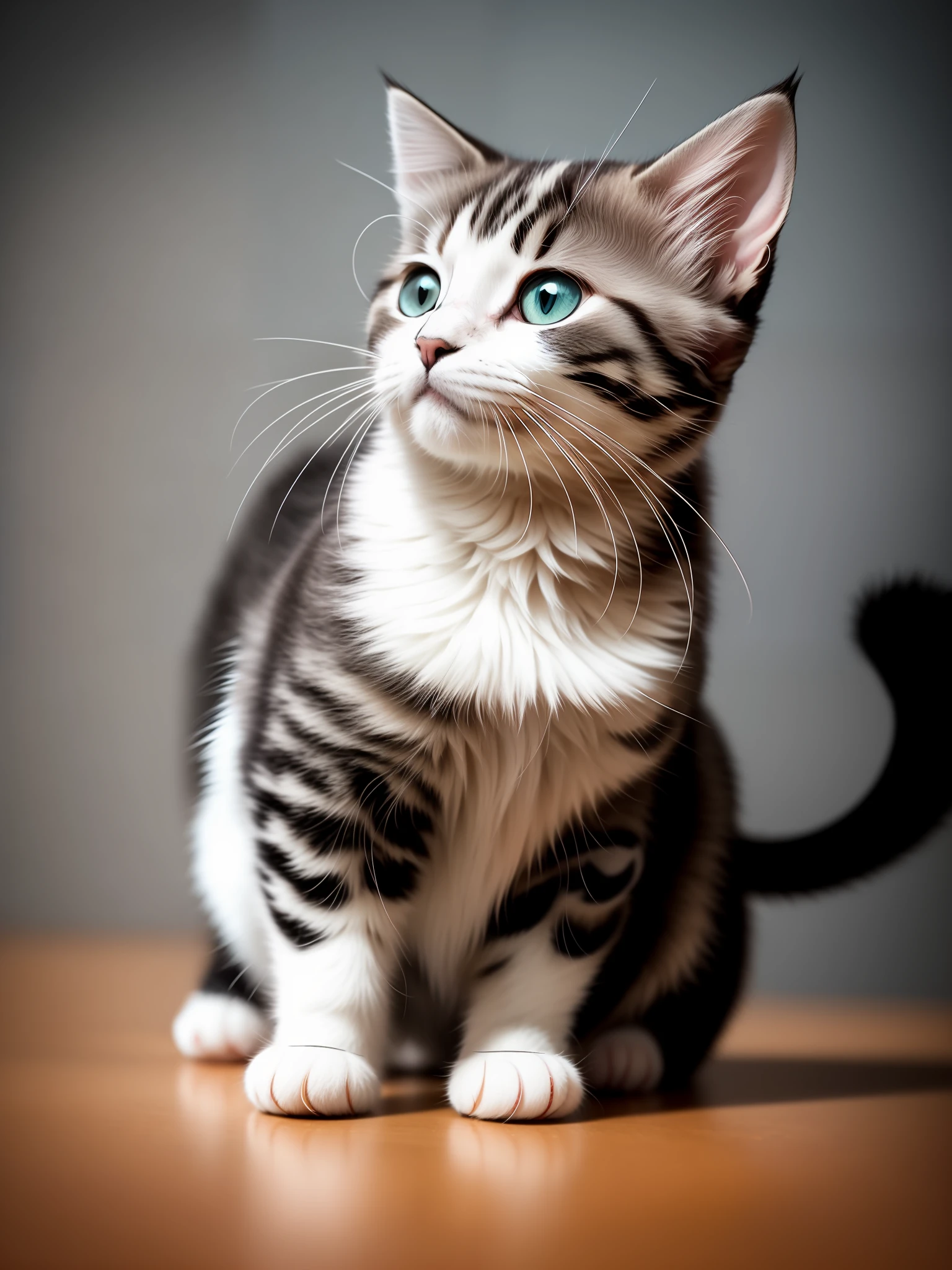 cute kitten made of metal, (cyborg: 1.1), ([tail | detailed wire]: 1.3), (complex detail), HDR, (complex detail, super detail: 1.2), cinematic shot, vignette, center