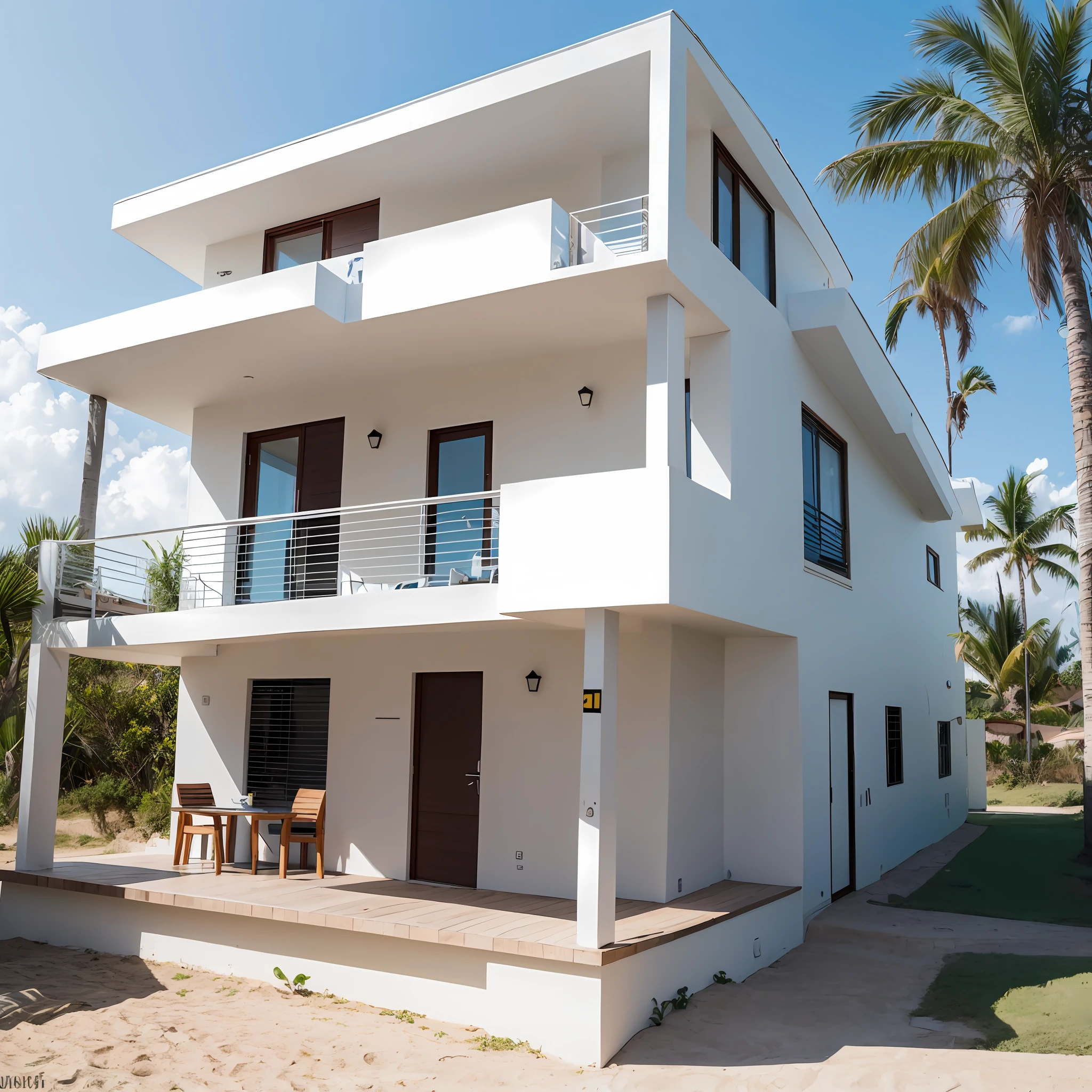 uma casa futurista na beira da praia --s3 --auto