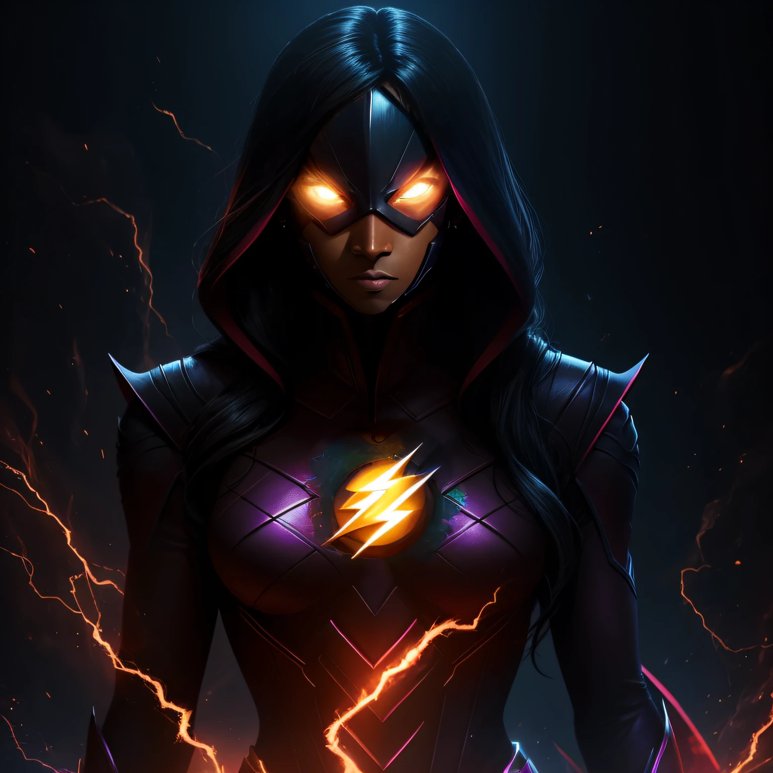 Iris West is the terrible Black Flash, His deep gaze and strong countenance scare away his victims and enemies