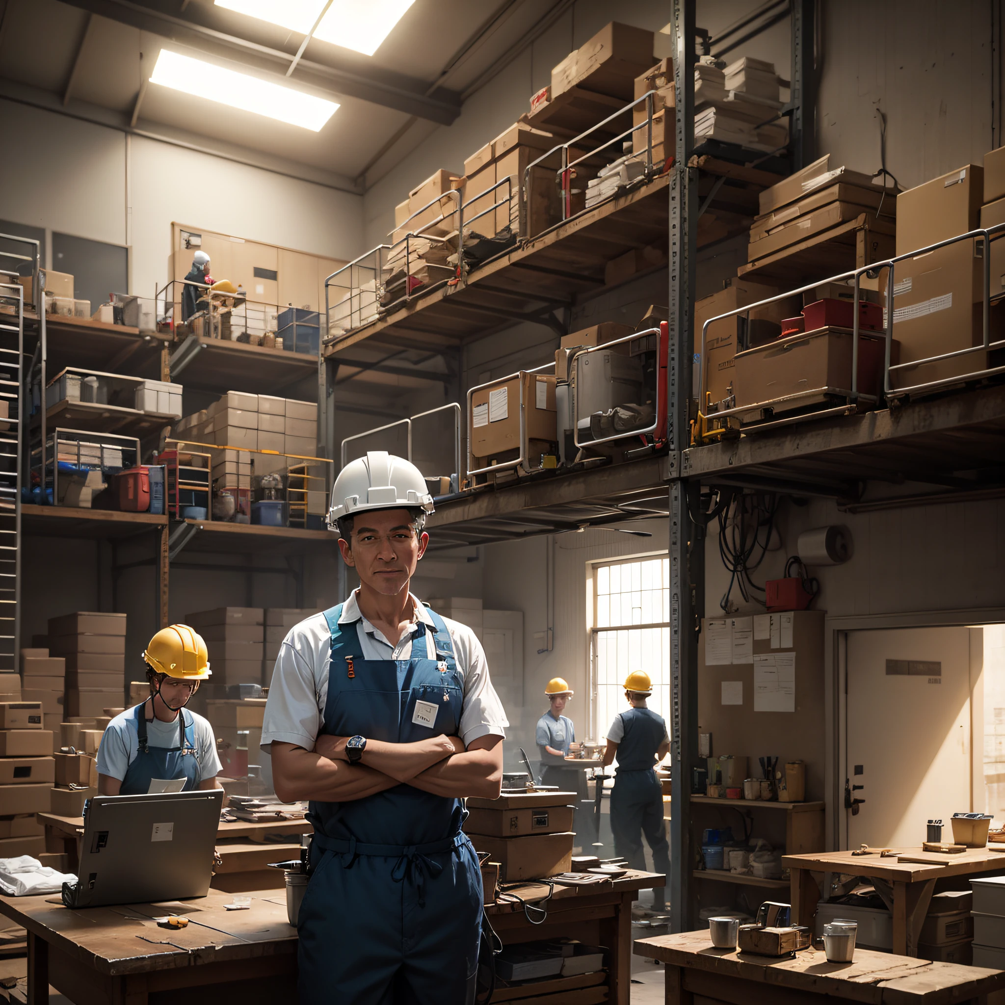 Workshop workers