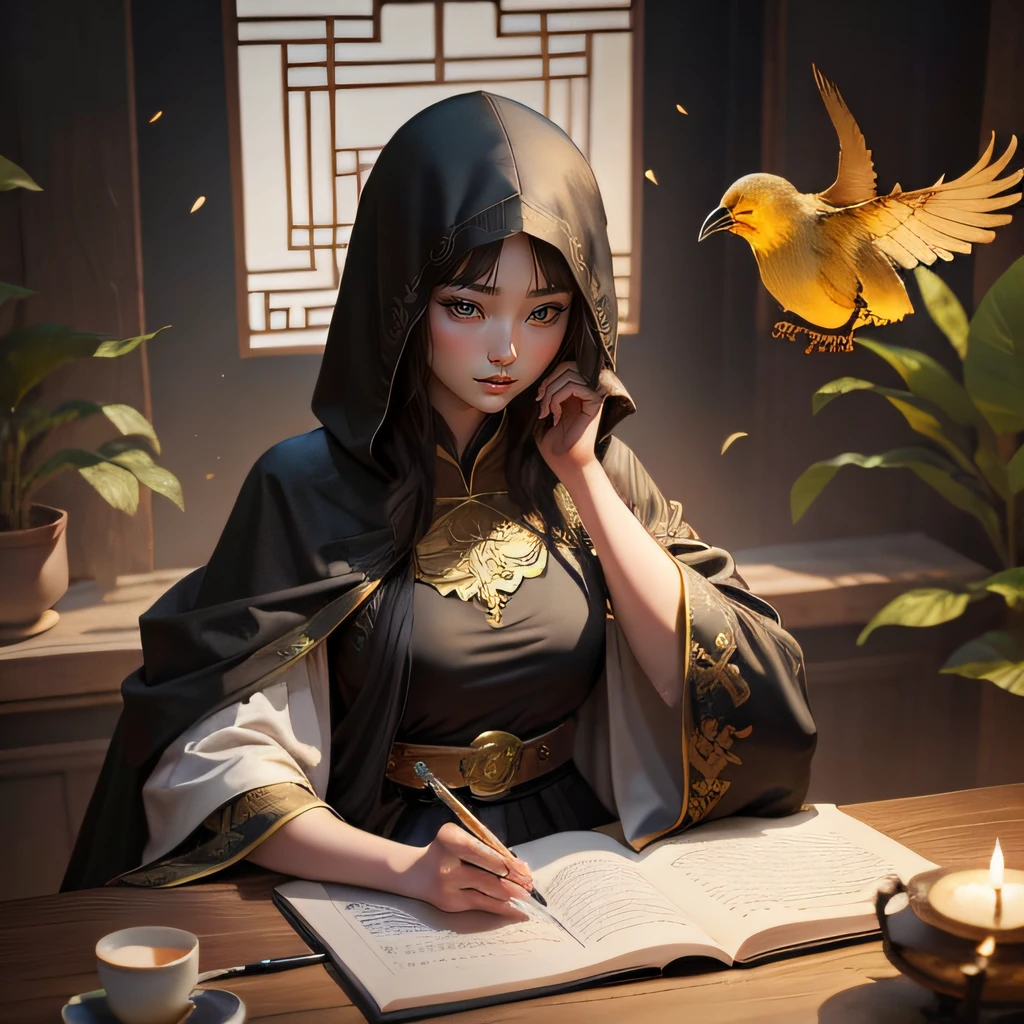ancient china, watercolor, attractive young princess --auto