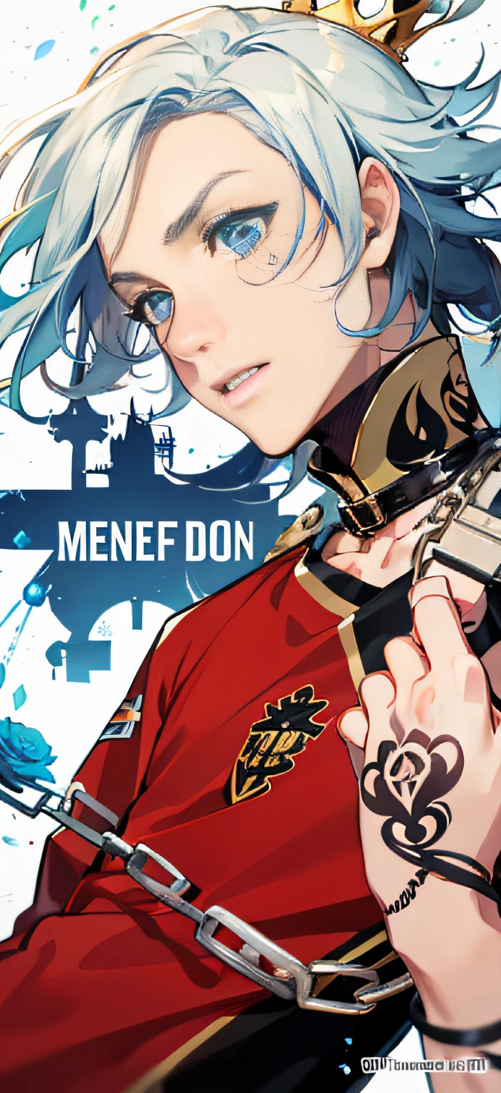 Kaiser is a tall young man with blue eyes and blonde hair. He has a mullet with blue streaks at the end of his hair. Kaiser also has blue rose tattoos on his neck, turning into chain-like intertwined thorny stems down his left arm culminating in a crown with a keyhole on his left hand. He is normally seen wearing his red and black with gold stripes Bastard München #10 uniform with black and gold striped socks and sneakers and a long-sleeved shirt.