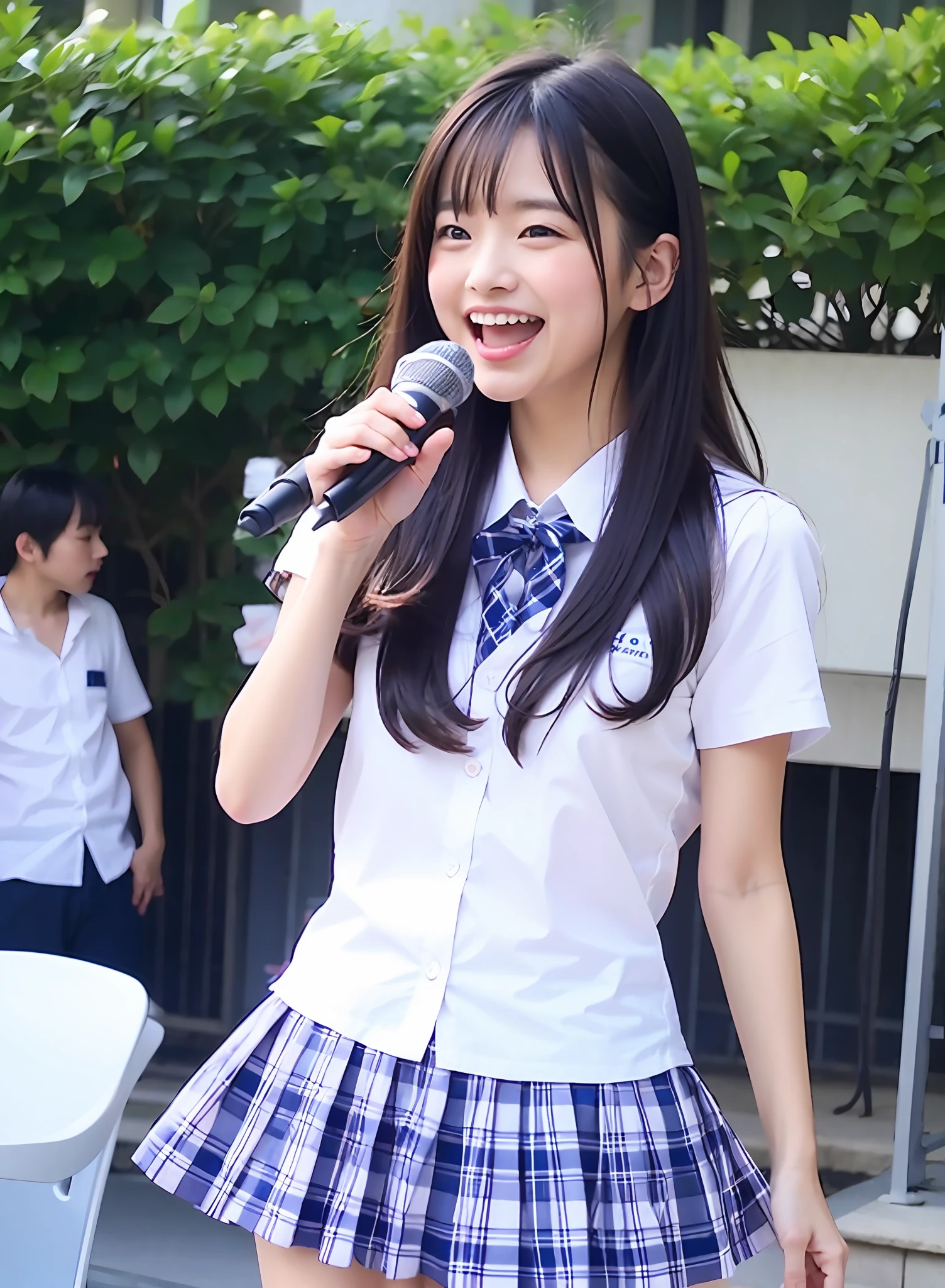 One microphone、Thumbs、forefinger、middle finger、ring finger、Pinky