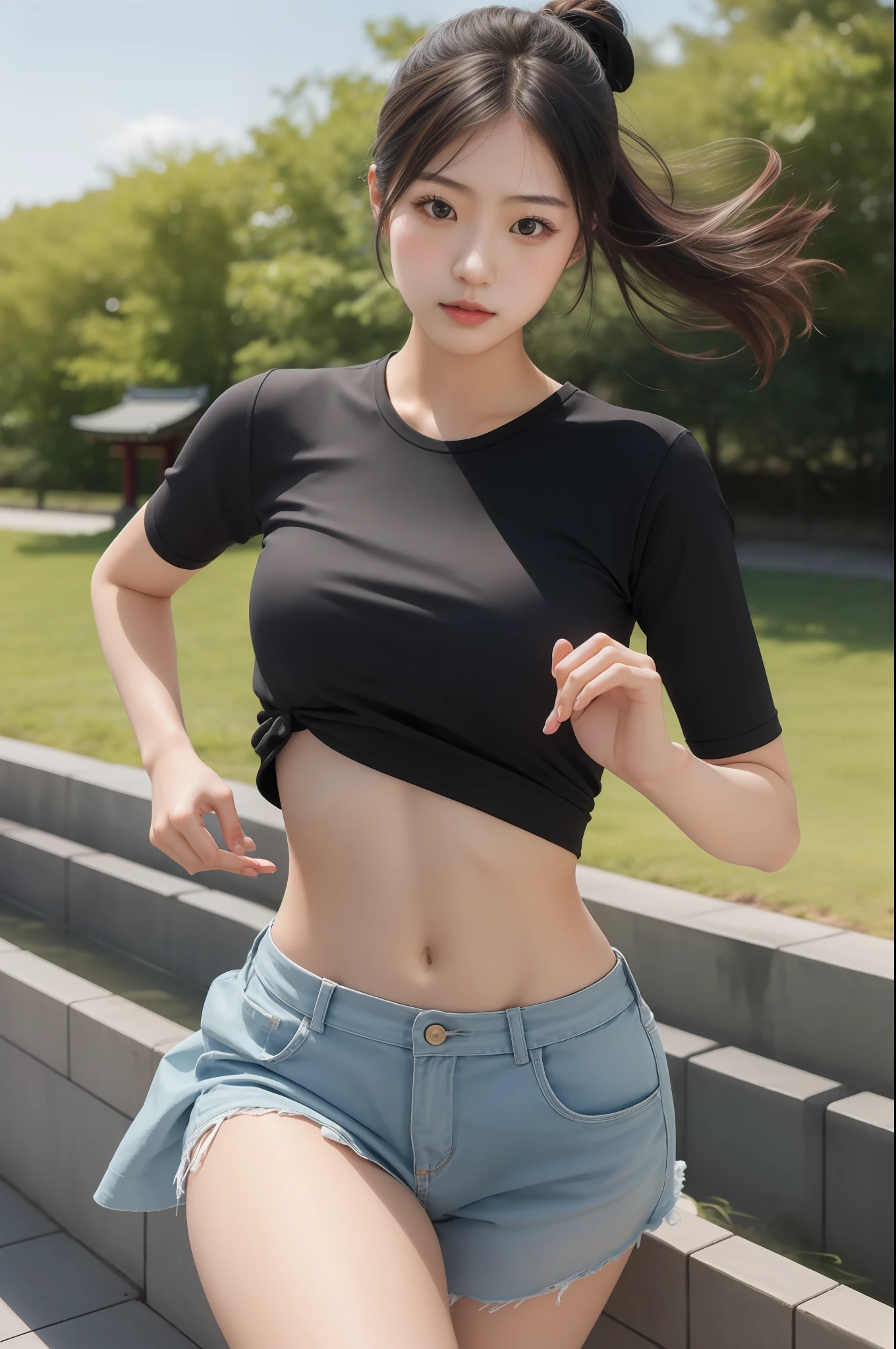 1girl, japanese girl, realistic, best quality, high resolution, highly detailed, big brestes, rhort hair, beautiful japanese girl, change pose