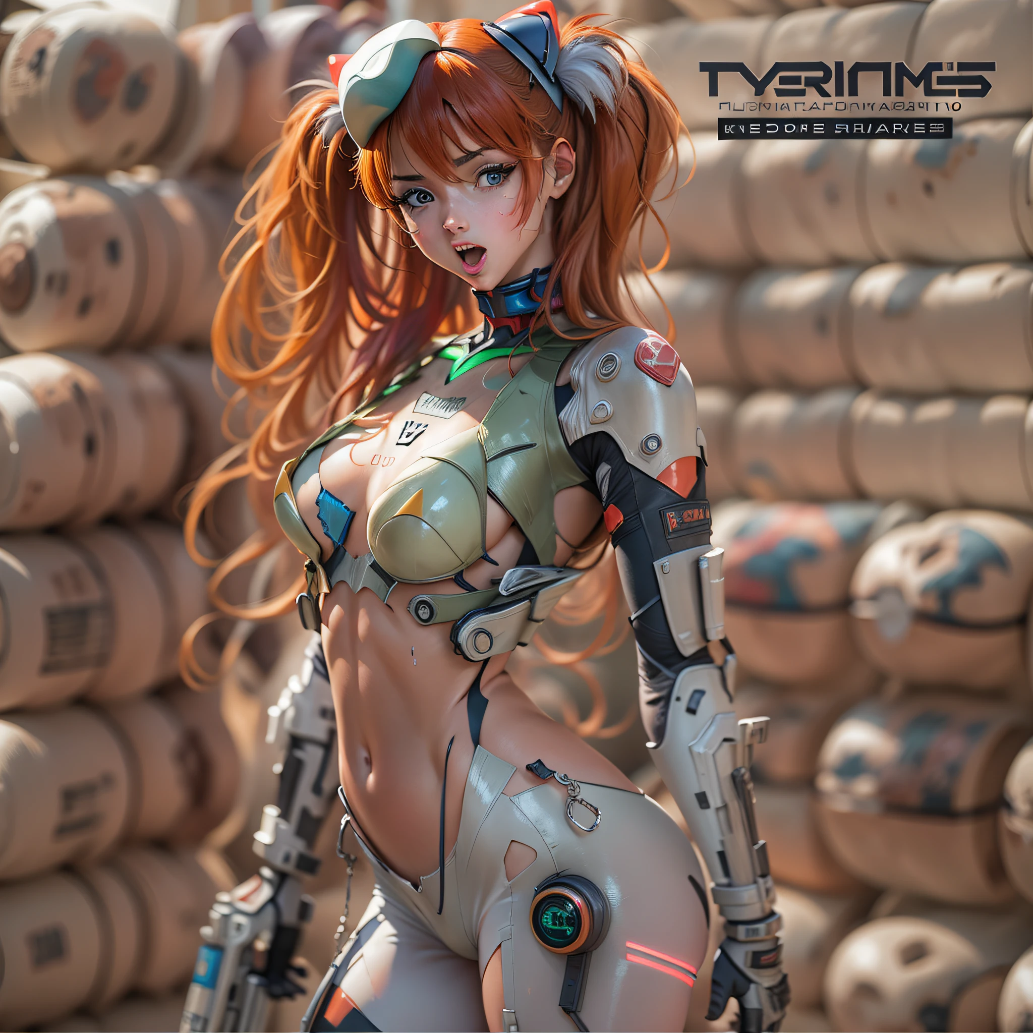 ((Mejor calidad)), ((Obra maestra)), (Muy detallado:1.3), 3D, Hermoso (Cyberpunk:1.3) Asuka langley, ((Asuka Langley Shikinami)), ((plugsuit)) ((perfect ass)) real life, one girl, cottage, human, big, navel, nudity, (masterpiece, highest quality), sidelightning, , beautiful detailed eyes, slave chain, slave collar, trasero perfecto, pechos mojados, slave clothes, wide-eyed, tongue-out,-tongued, crazy, open mouth, ahe-face, rough breathing, blush, sweat, slave clothes, multi-colored hair, dumpling hair, full body, ropa reveladora, terminales de computadora operativas, servidores de computadora, pantallas LCD, fibre optic cables, logotipos corporativos, HDR (High Dymanic Range), trazado de rayos, NVIDIA RTX, Super Resolution, Unreal 5, Sub-Surface Scatterring, texturas PBR, Postprocesamiento, Anisotropic filtering, profundidad de campo, maximum sharpness and sharpness, texturas multicapa, Mapeo de albedo y especular, sombreado de superficie, Accurate simulation of light-material interactions, proporciones perfectas, Octane representation, duotone lighting, ISO bajo, balance de blancos, regla de tercios, apertura amplia, 8K RAW, high-efficiency subpixels, sub-pixel convolution, glow particles,