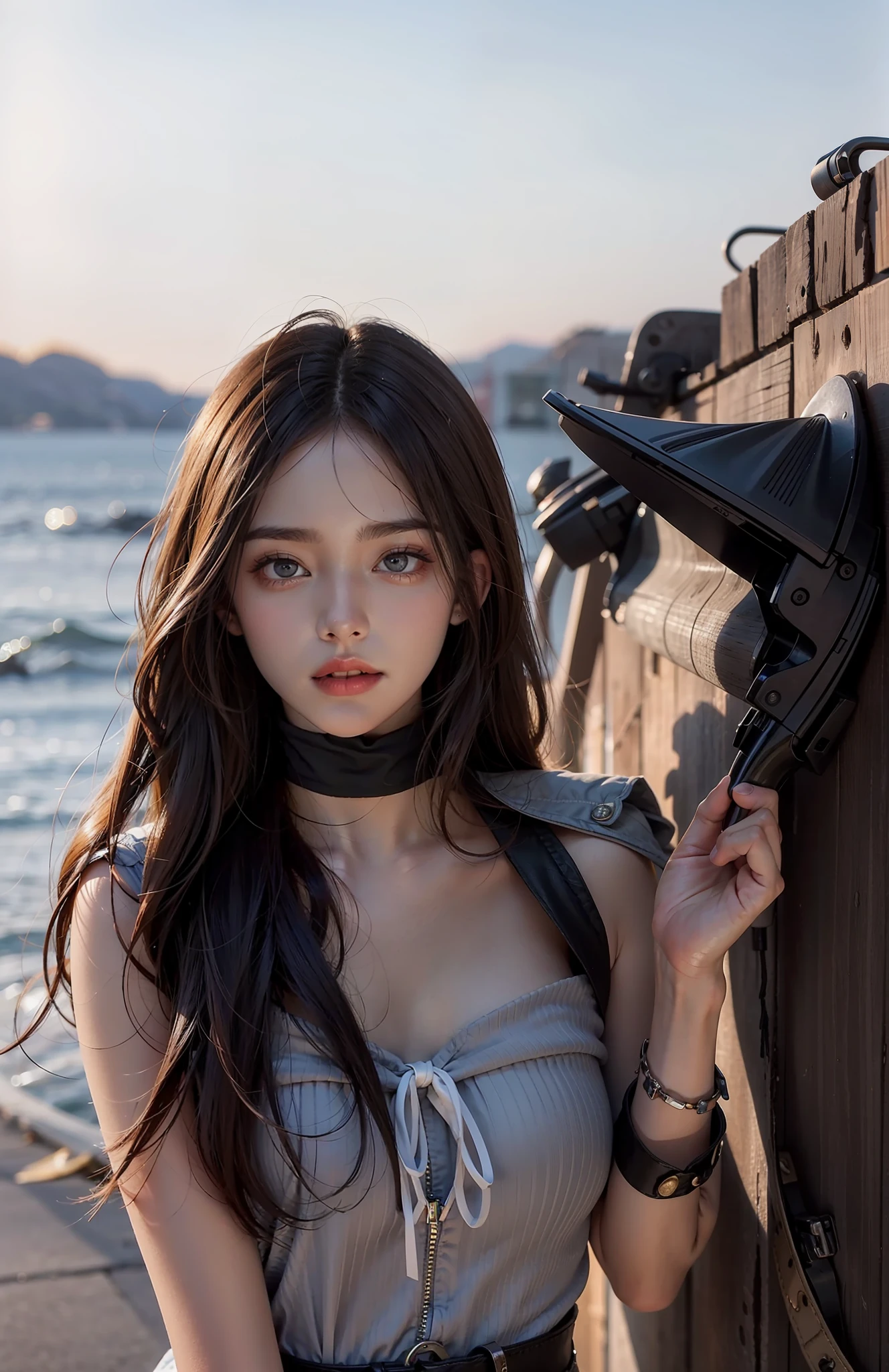 24 year old female model face，best qualtiy，Particularly bright light，a matural female