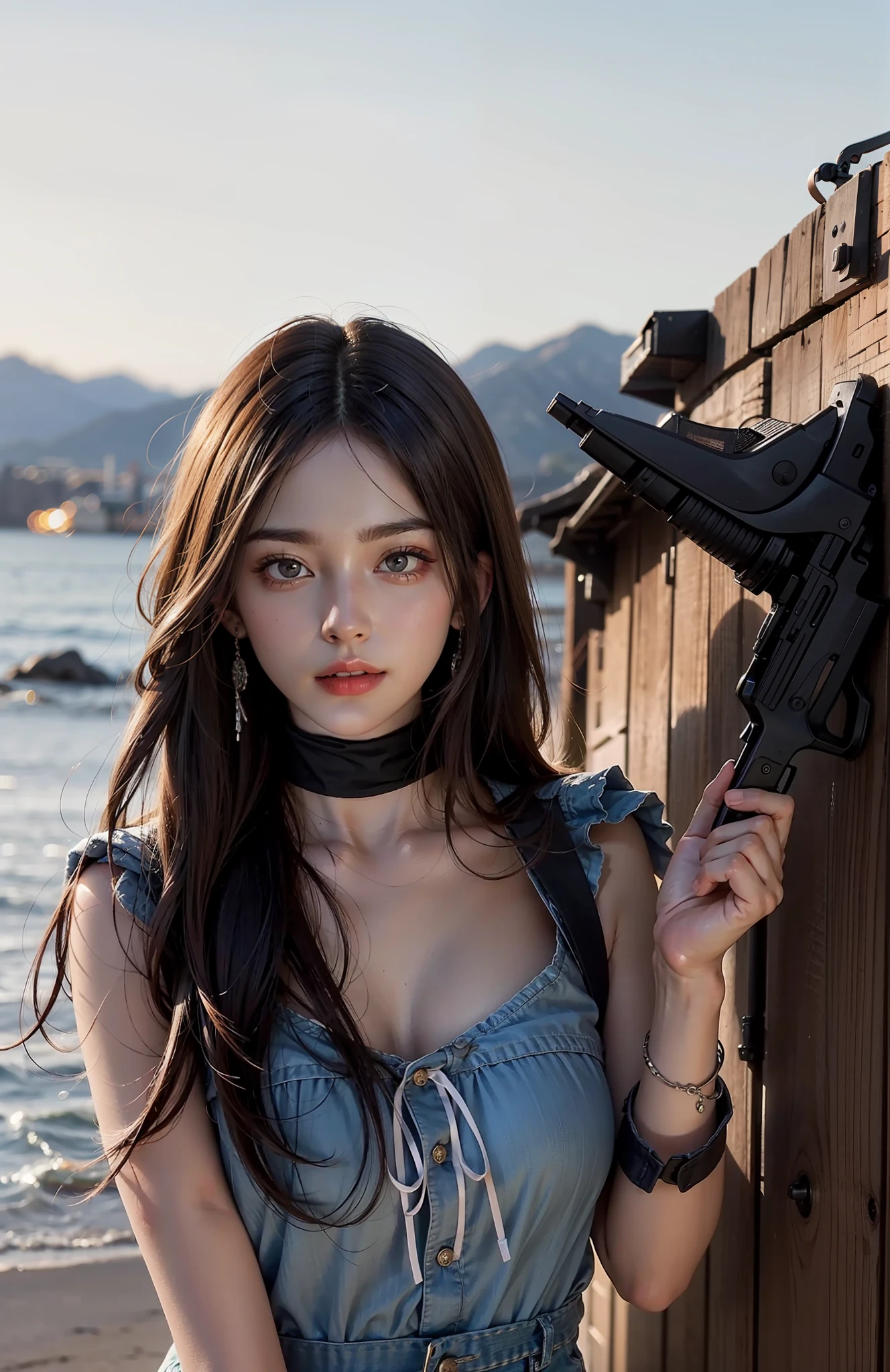 24 year old female model face，best qualtiy，Particularly bright light，a matural female