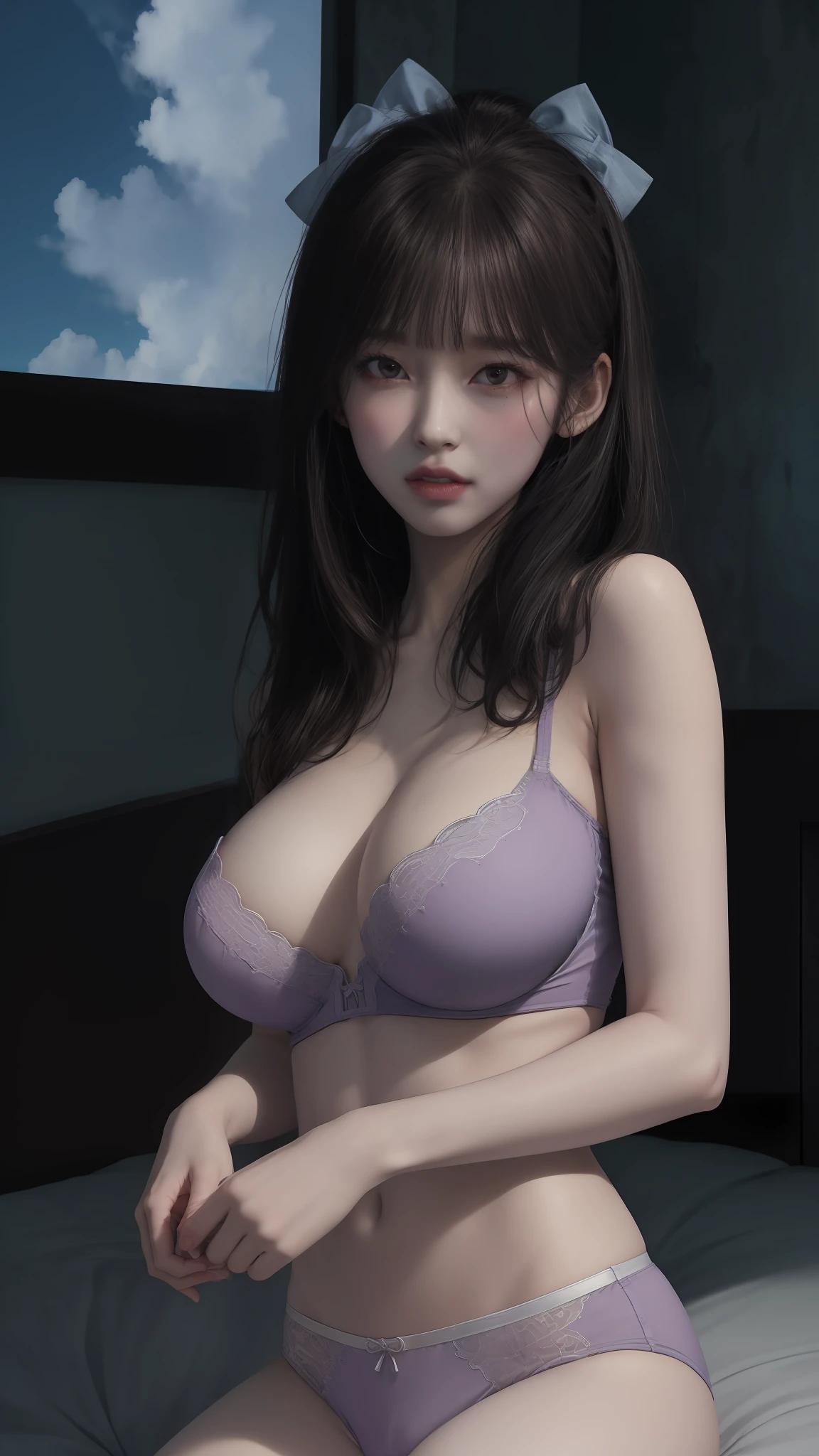 (8k, RAW photo:1.2), best quality, ultra high res, dramatic angle, (fluttered detailed color splashes), (illustration), (((1 girl))), (long hair), (rain:0.9), ((purple underwear), (((huge breasts, big breasts, cleavage)))), (emphasis), color ink painting, (splash color), splash color, (((colorful))), (sketch: 0.8), (((sexy))), ((bedroom, bed)), Masterpiece, best quality, beautiful painted, highly detailed, (denoising: 0.6), [splash ink], ((ink refraction)), ( beautiful detailed sky), highly, detailed, (masterpiece, best quality, extremely detailed) CG unity 8k wallpaper, masterpiece, best quality, super detailed), (garlic),  face