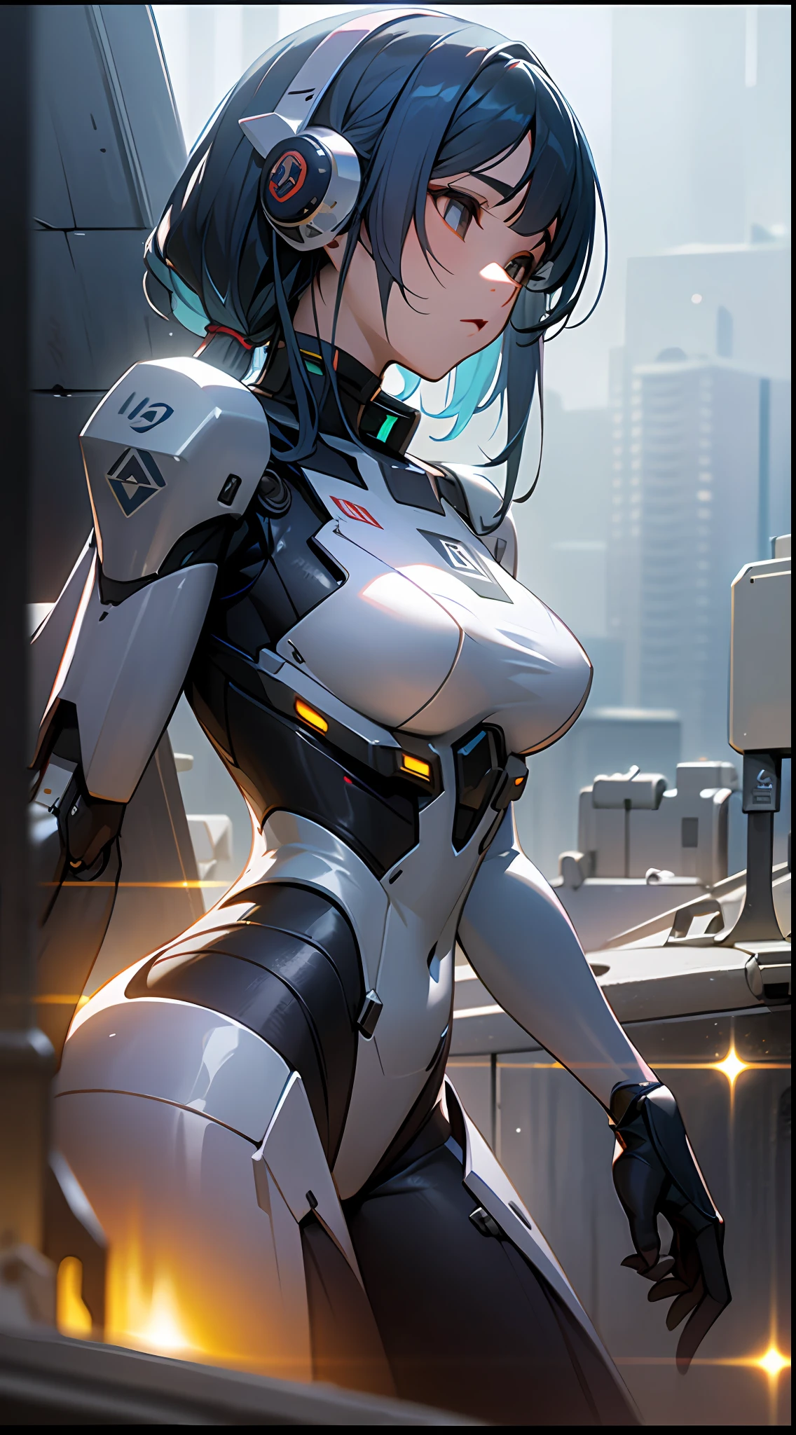 ((Best quality)), ((masterpiece)), (highly detailed:1.3), 3D,Shitu-mecha, beautiful cyberpunk women with her mecha in the ruins of city from a forgoten war, ancient technology,HDR (High Dynamic Range),Ray Tracing,NVIDIA RTX,Super-Resolution,Unreal 5,Subsurface scattering,PBR Texturing,Post-processing,Anisotropic Filtering,Depth-of-field,Maximum clarity and sharpness,Multi-layered textures,Albedo and Specular maps,Surface shading,Accurate simulation of light-material interaction,Perfect proportions,Octane Render,Two-tone lighting,Low ISO,White balance,Rule of thirds,Wide aperature,8K RAW,Efficient Sub-Pixel,sub-pixel convolution,luminescent particles,light scattering,Tyndall effect