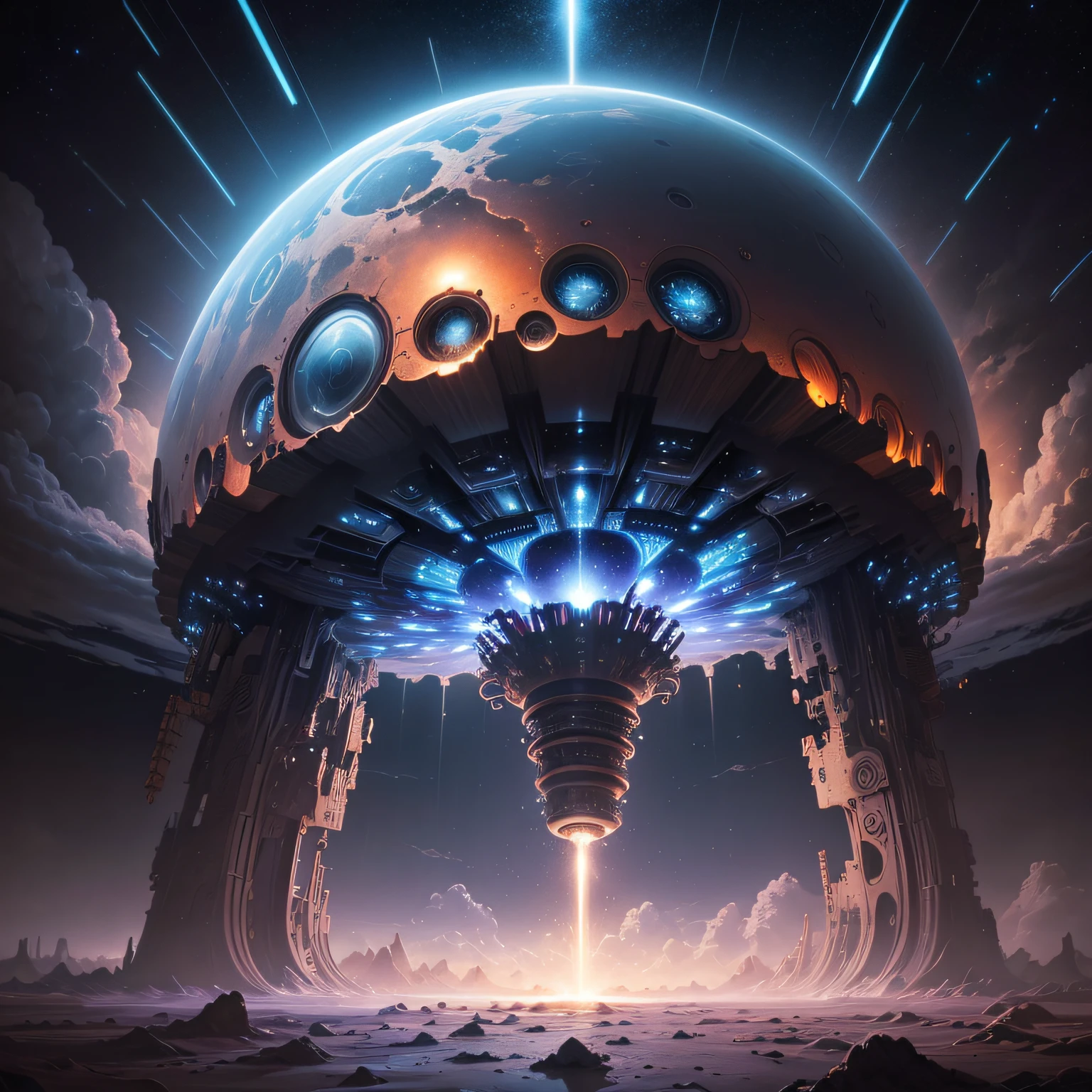 photo of the clouds of a bizarre heavy metal planet, electron microscopy photography, tissue engineering, infrared spectroscopy, statistical mechanics, dadaist photomontage, futurist claims, mark keathley, quantum level --auto