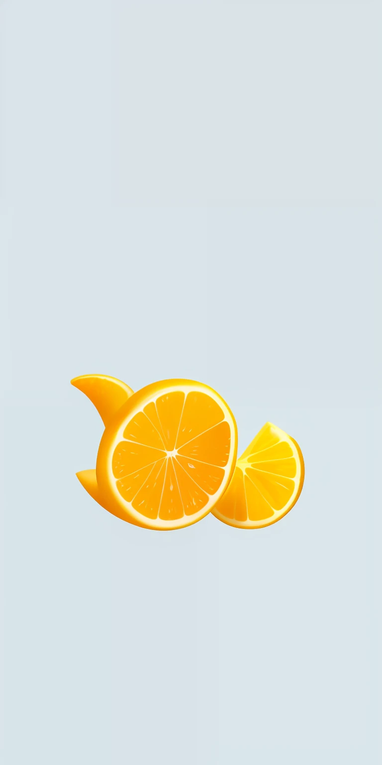 There is a picture of lemons，Slice in half, lemon, made with illustrator, 🐿🍸🍋, it has lemon skin texture, made in adobe illustrator, with lemon skin texture, wearing a lemon, arms of lemons, Orange flakes, Orange slices, lemons, Oranges and orange slices, Yellow orange, minimalistic illustration, lemonlight