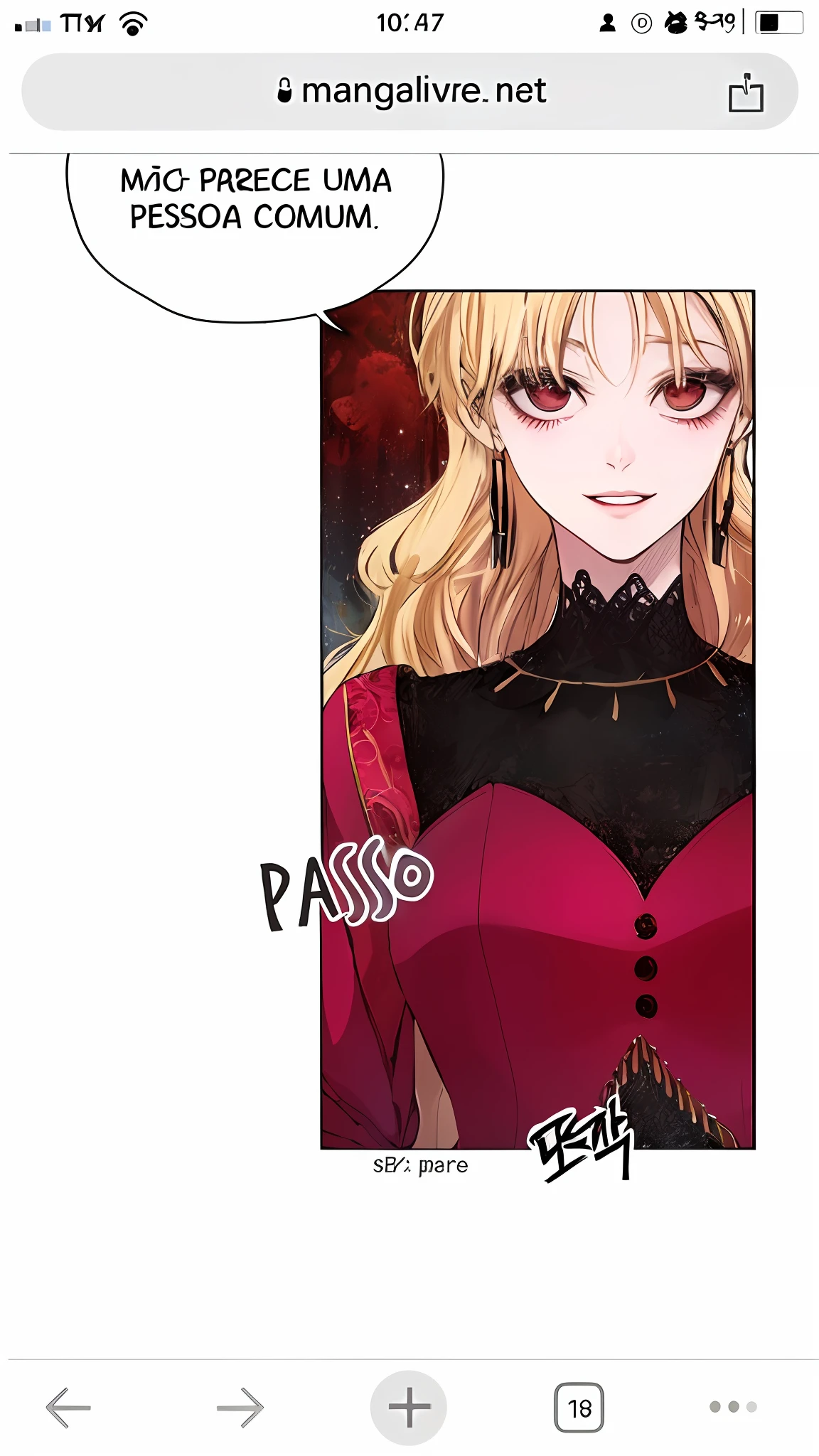 uma imagem dos desenhos animados de uma mulher em um vestido vermelho com um top preto, com olhos vermelhos brilhantes, Yandere intrincado, Gapmoe Yandere Grimdark, com olhos vermelhos brilhantes, colored manga panel, Tem um olhar penetrante, Gapmoe Yander, color manga panel, Daoshi, Manhwa, Umineko, ( ( Massa Amane # ) )