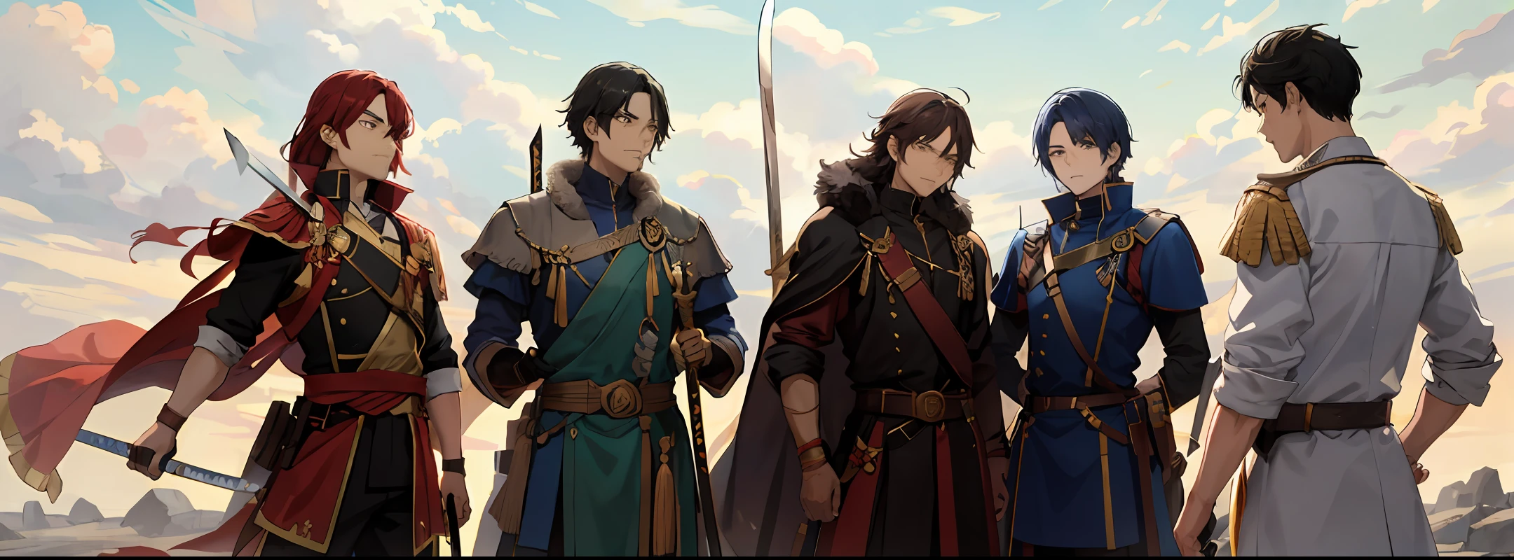 Ten ancient soldiers work together to kill Sudaji with their swords