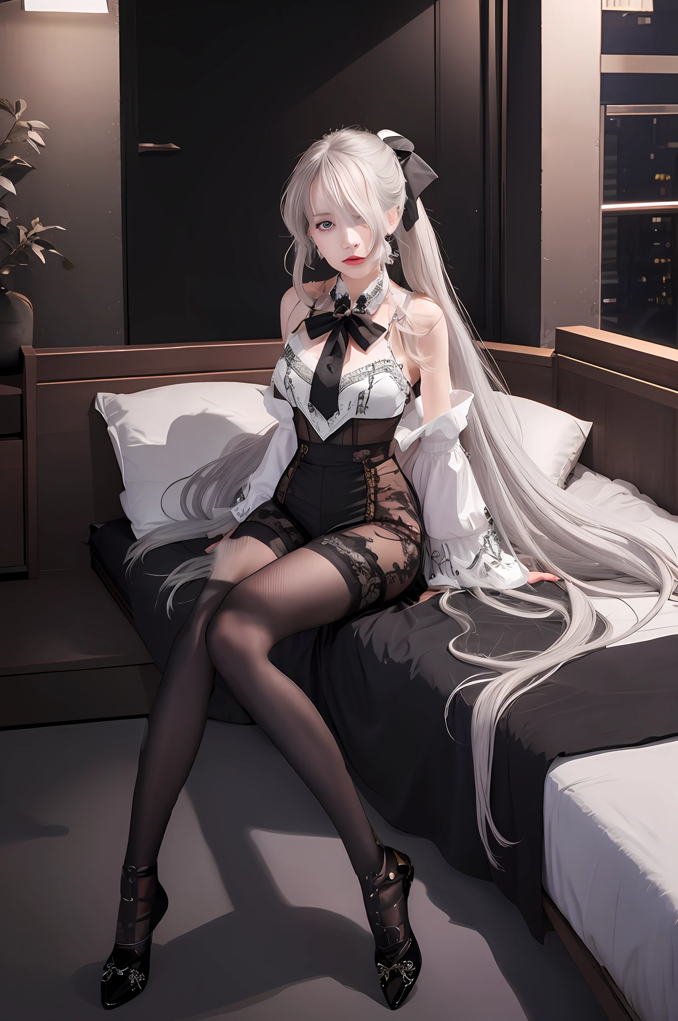 Girly model with face