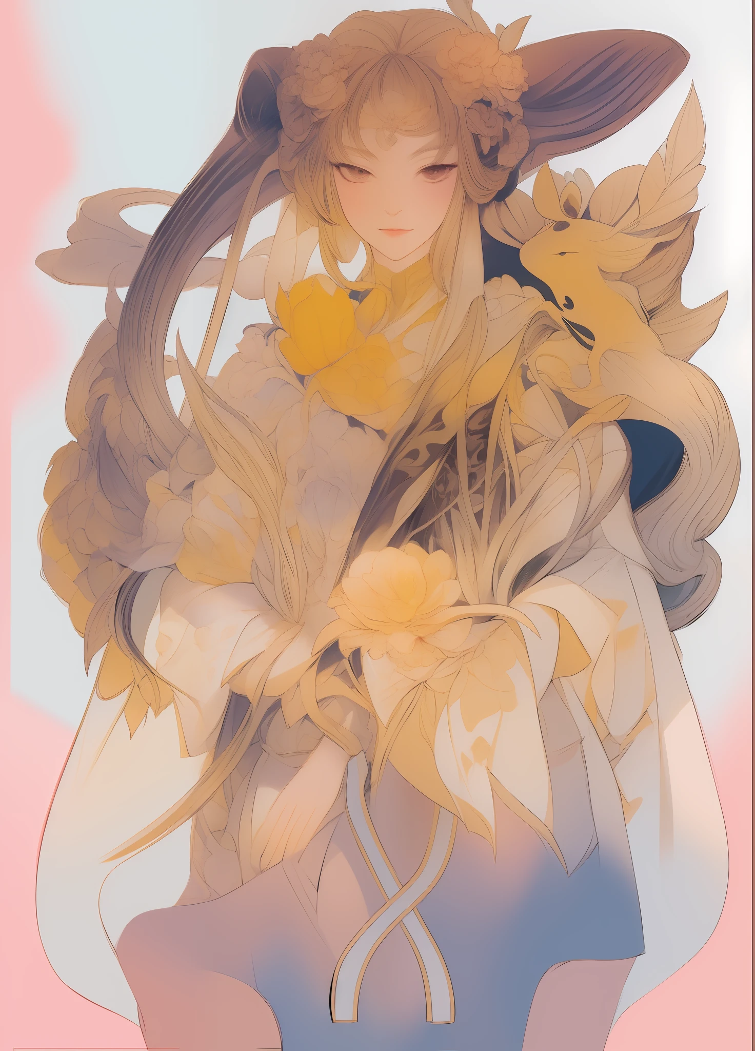 painting of a woman with a bird and a dragon on her shoulder, inspired by Yanagawa Nobusada, korean art nouveau anime, inspired by Utagawa Yoshitaki, inspired by Utagawa Yoshitora, dreamy psychedelic anime, anime art nouveau, inspired by Tosa Mitsuoki, loish |, anime illustration, by Yanagawa Nobusada,, beautiful line art, detailed manga style, extremely fine ink lineart, black and white manga style, black and white line art, ink manga drawing, intense line art, pencil and ink manga drawing, intense black line art, in style of manga, exquisite line art, perfect lineart,exquisite line art, exquisite digital illustration, detailed digital drawing, black and white coloring, digital anime illustration, a beautiful artwork illustration, detailed matte fantasy portrait, beautiful line art, great digital art with details, goddess. extremely high detail, 4k detailed digital art, stunning digital illustration, digital fantasy illustration,((Best quality)), ((masterpiece)), (detailed:1.4), 3D, an image of a beautiful female,HDR (High Dynamic Range),Ray Tracing,NVIDIA RTX,Super-Resolution,Unreal 5,Subsurface scattering,PBR Texturing,Post-processing,Anisotropic Filtering,Depth-of-field,Maximum clarity and sharpness,Multi-layered textures,Albedo and Specular maps,Surface shading,Accurate simulation of light-material interaction,Perfect proportions,Octane Render, Two-tone lighting,Wide aperture,Low ISO,White balance,Rule of thirds,8K RAW,