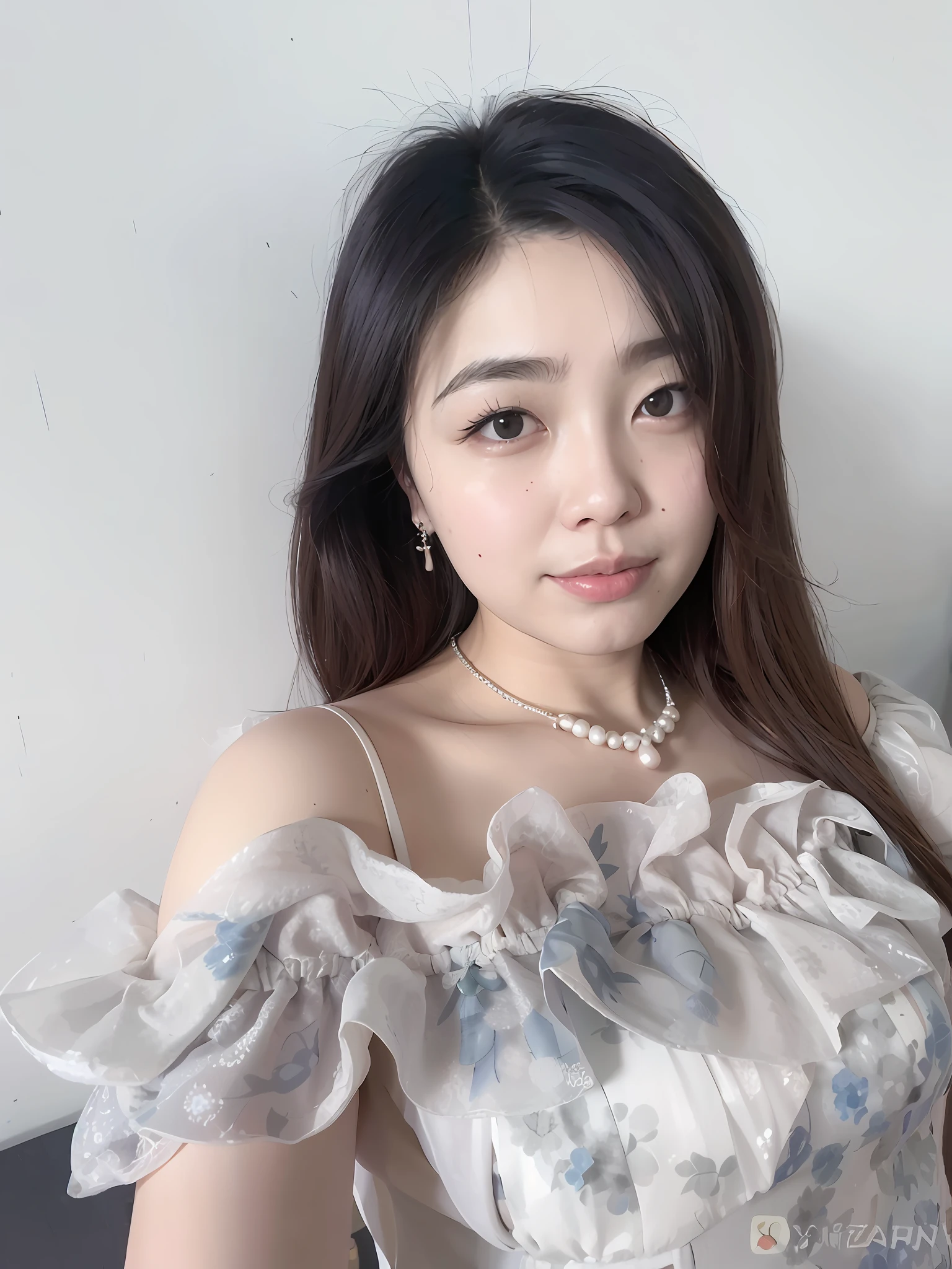 there is a woman that is posing for a picture in a dress, Choi Hyun-hwa, Shin Jinying, sakimichan, xintong chen, Korean girl, ulzzangs, jaeyeon nam, yanjun cheng, Beautiful young Korean woman, beautiful Korean women, wenfei ye, 8k selfie photograph, Gorgeous young Korean woman, gongbi