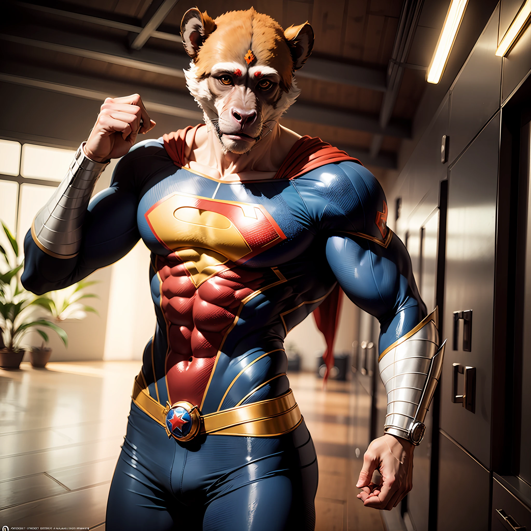 ((super detail)) macaco com roupa de super heroi --auto