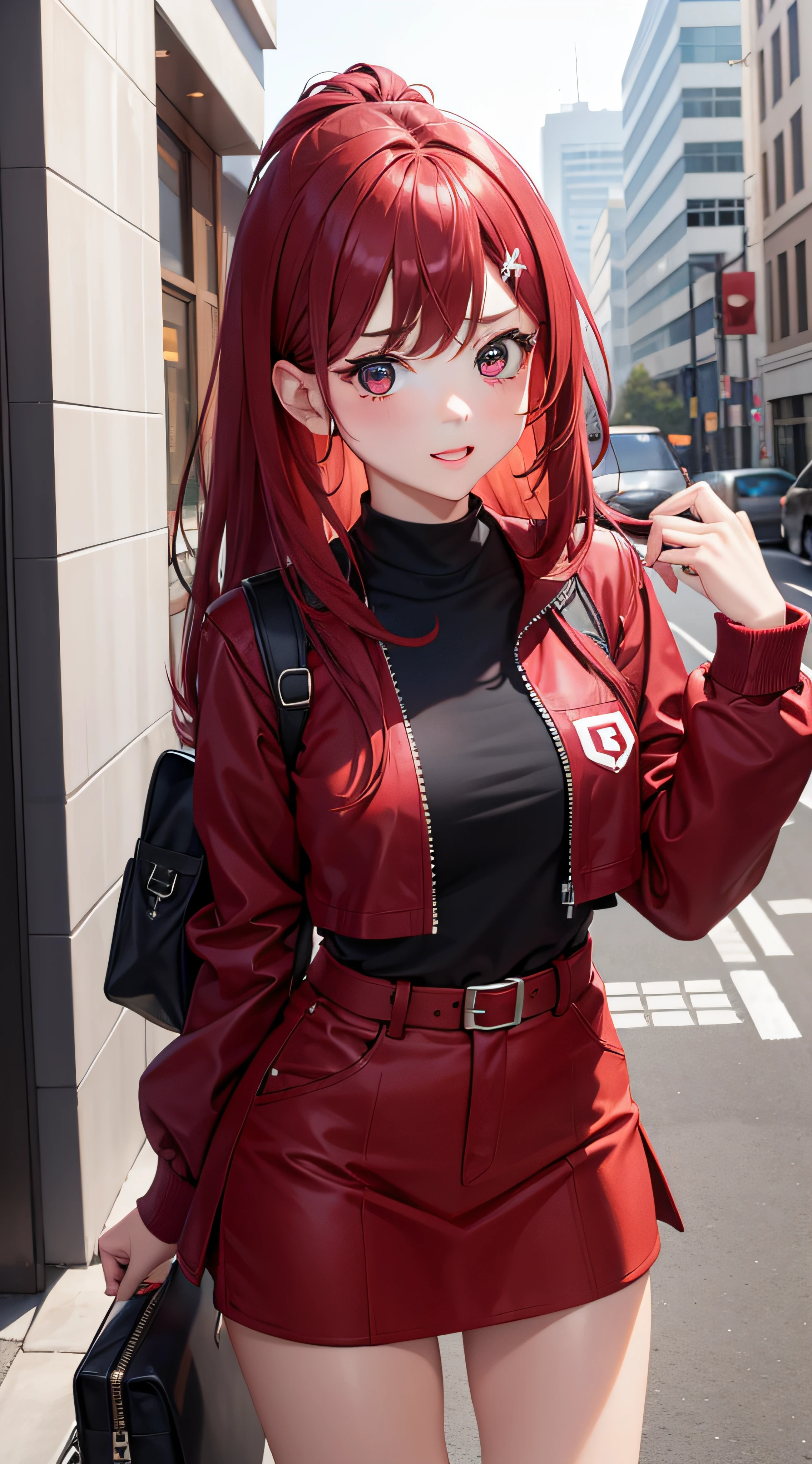 1girl red