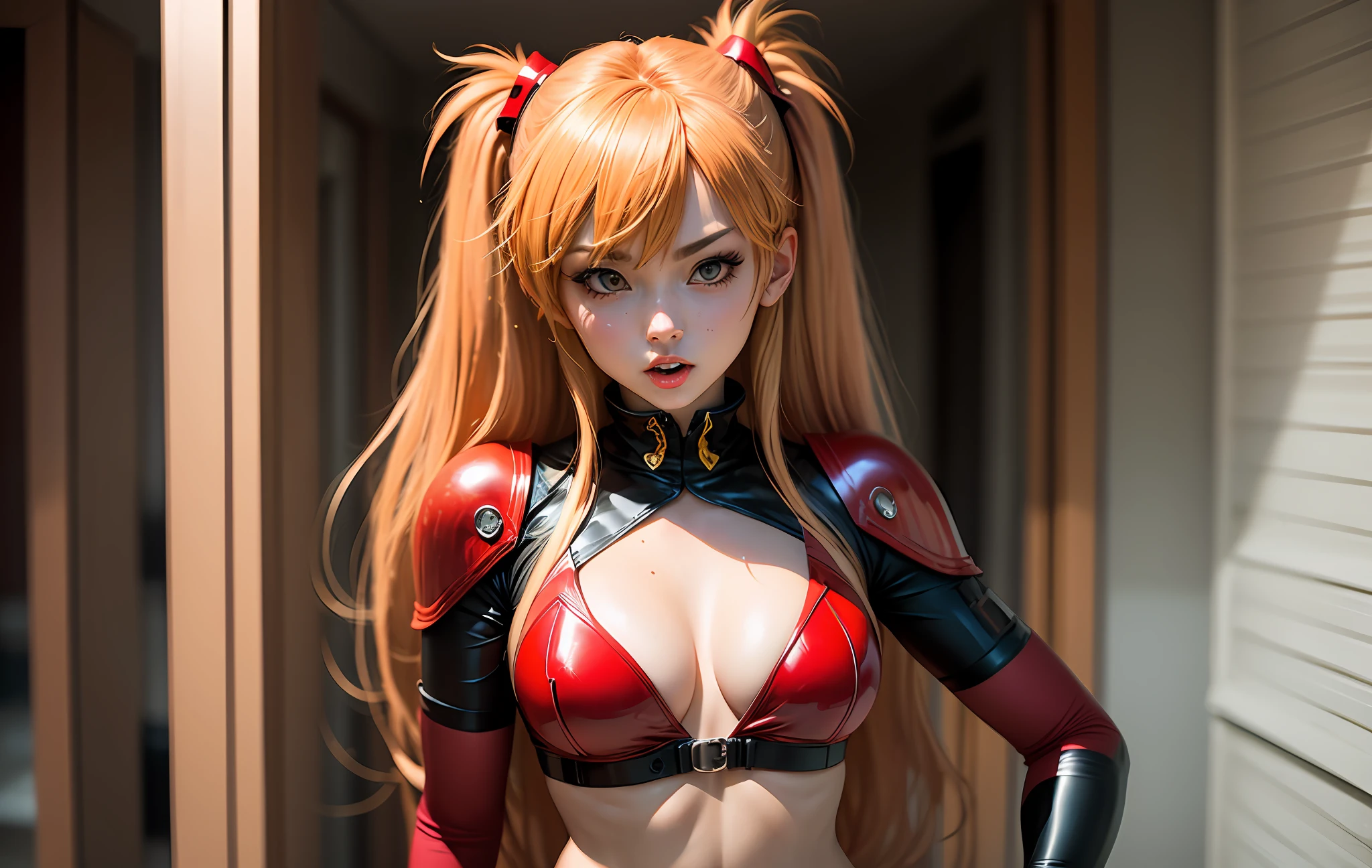 Gorepunk souryuu asuka langley \(cosplay\), pezones invertidos,