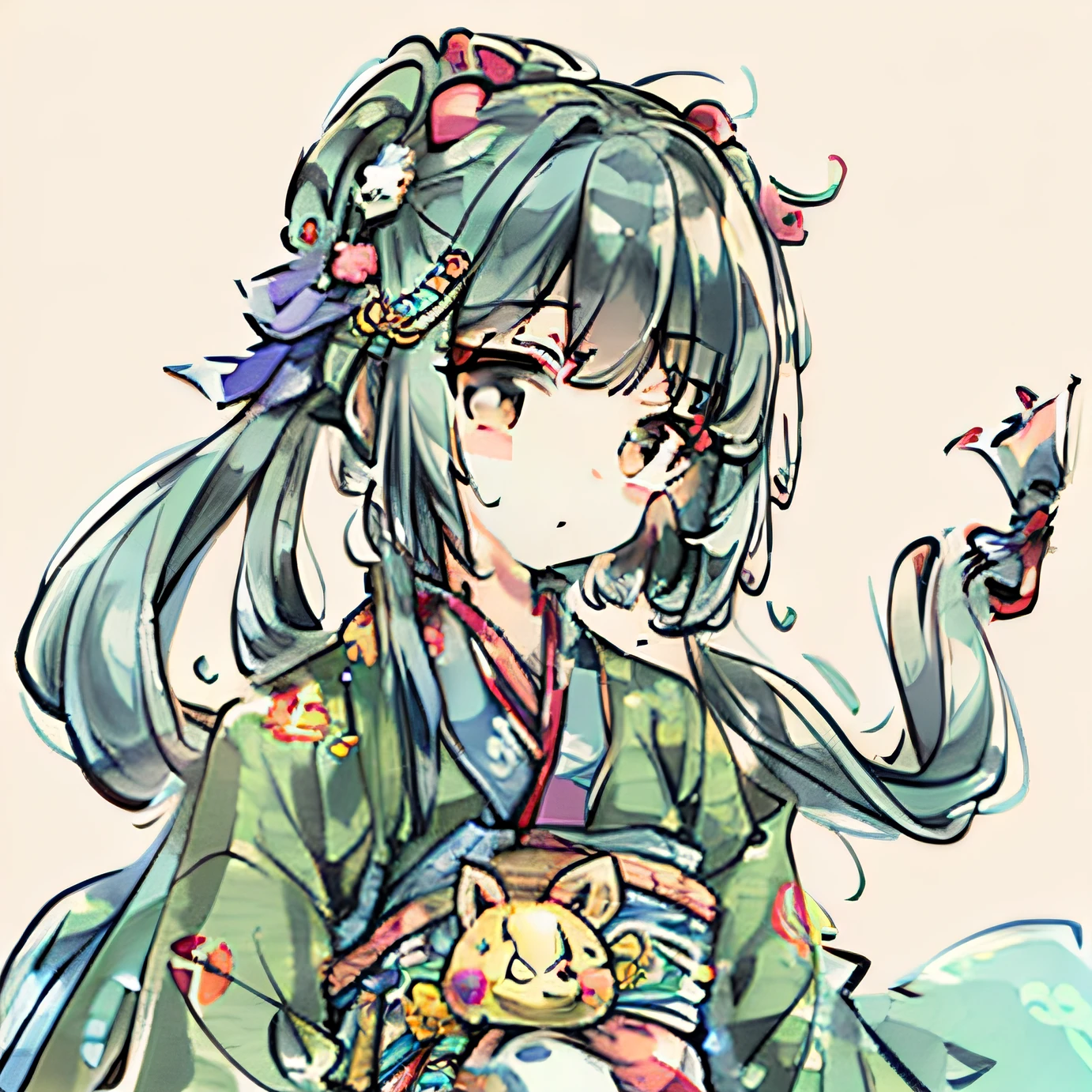 #Ancient wind #a sticker #adolable #Hanfu