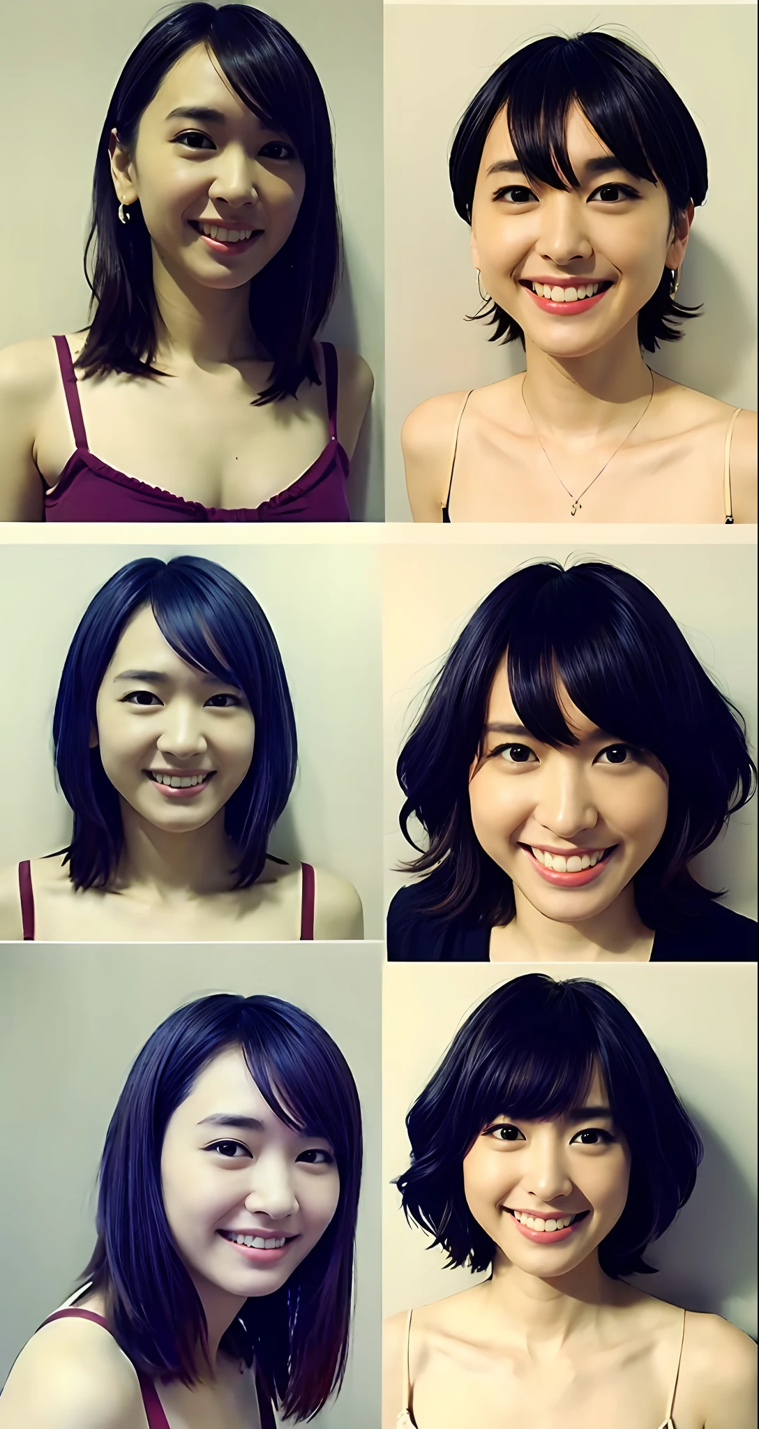 top-quality、​masterpiece、超A high resolution、(Photorealsitic:1.4)、Raw photo、女の子1人、Japan beauty、Beautiful skins、A dark-haired:1.7、Gacky、((short-hair:1.5))、30-years old、happily laughing: 1.2、maikurobikini、nudde