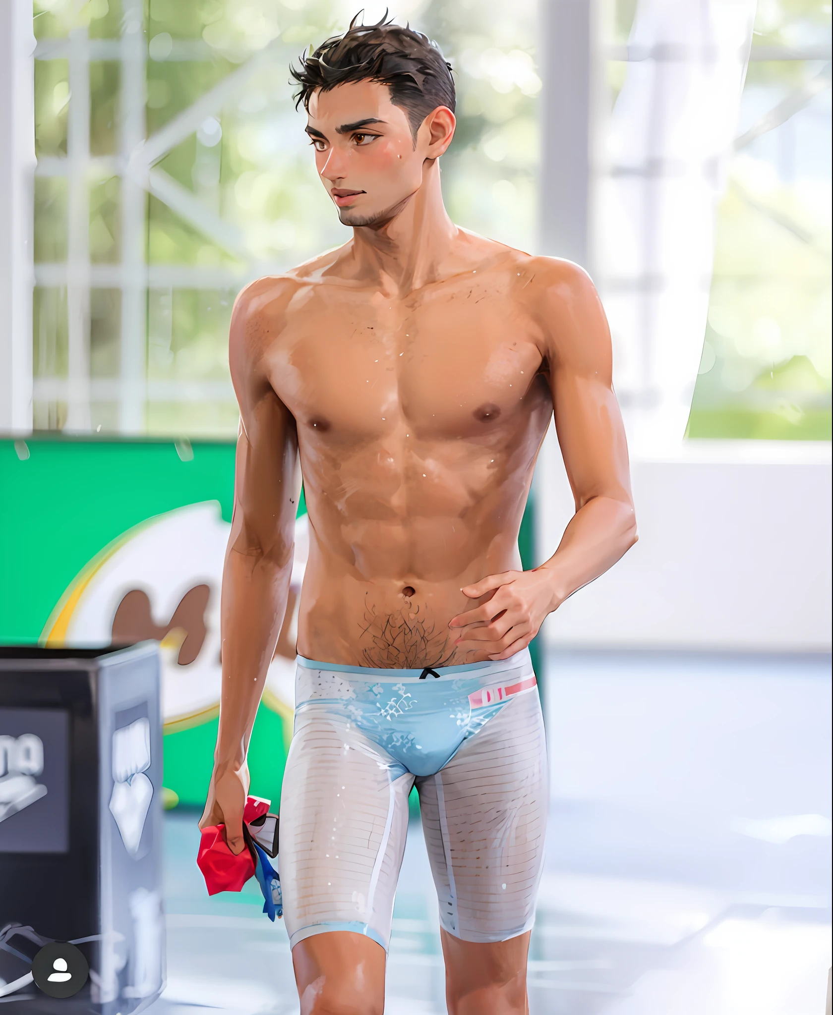 arafed man in a blue underwear walking in a gym, diego fernandez, daniel dociu, speedo, caio santos, anton, sao paulo, mateo dineen, michal mraz, carmelo blandino, malika favre, thiago lehmann, alberto mielgo, ariel perez, alex miranda, arian mark, nico tanigawa